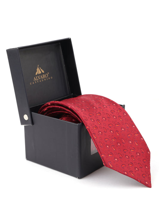 Alvaro Castagnino Red Coloured Necktie for Men