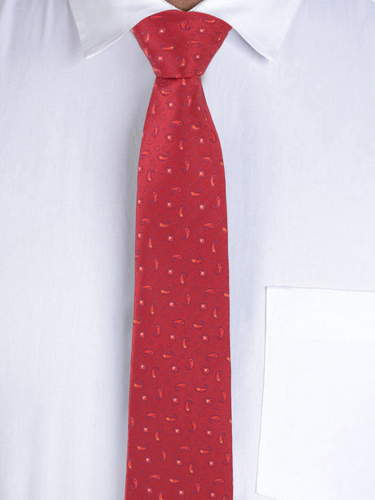 Alvaro Castagnino Red Coloured Necktie for Men