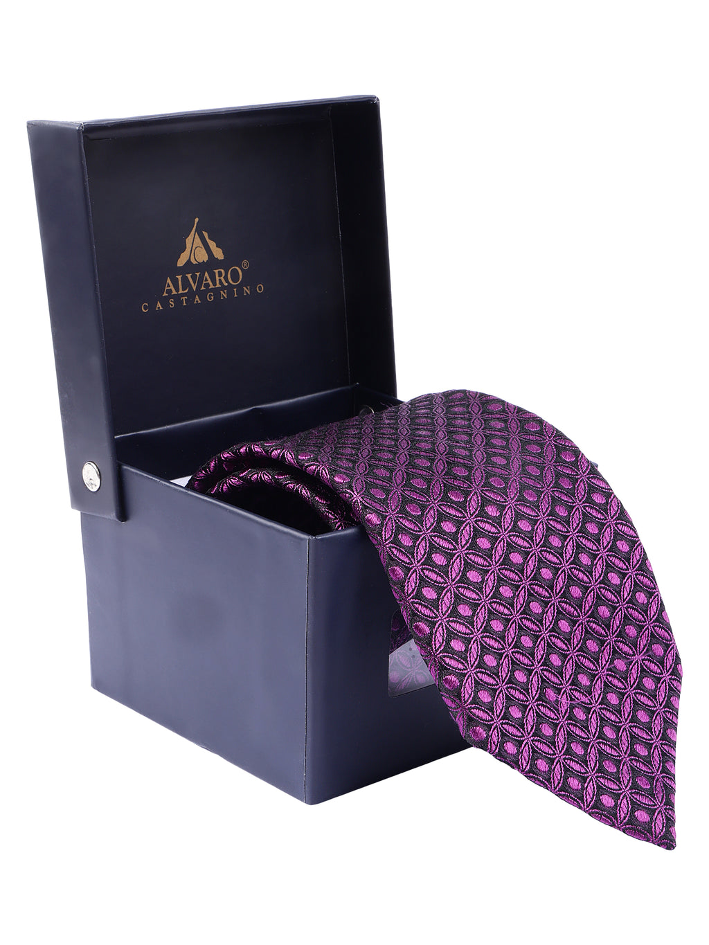 Alvaro Castagnino Men's British style Silk Broad Tie