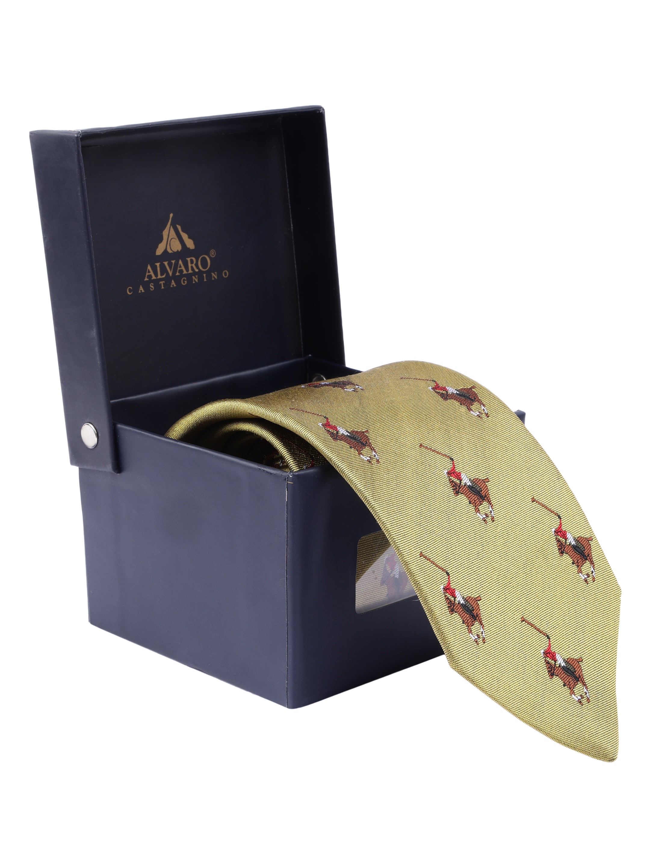 Alvaro Castagnino Men's British style Silk Broad Tie
