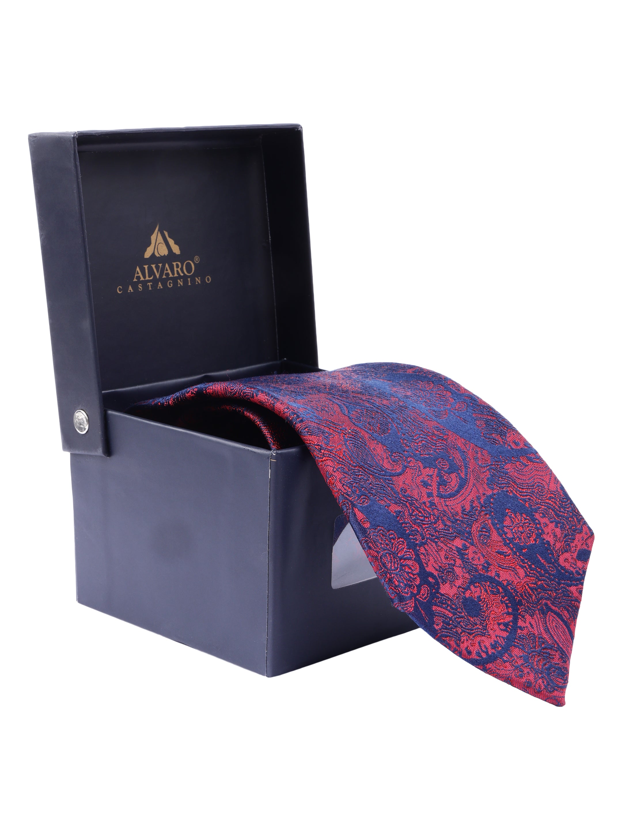 Alvaro Castagnino Men's British style Silk Broad Tie