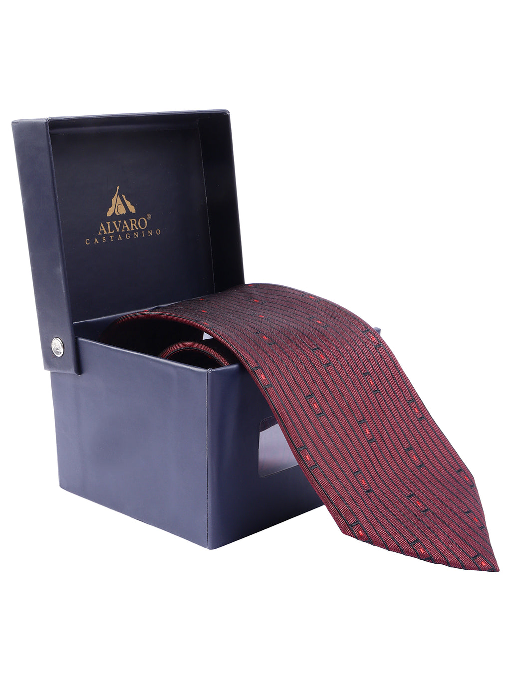 Alvaro Castagnino Men's Printed Silk Broad Tie