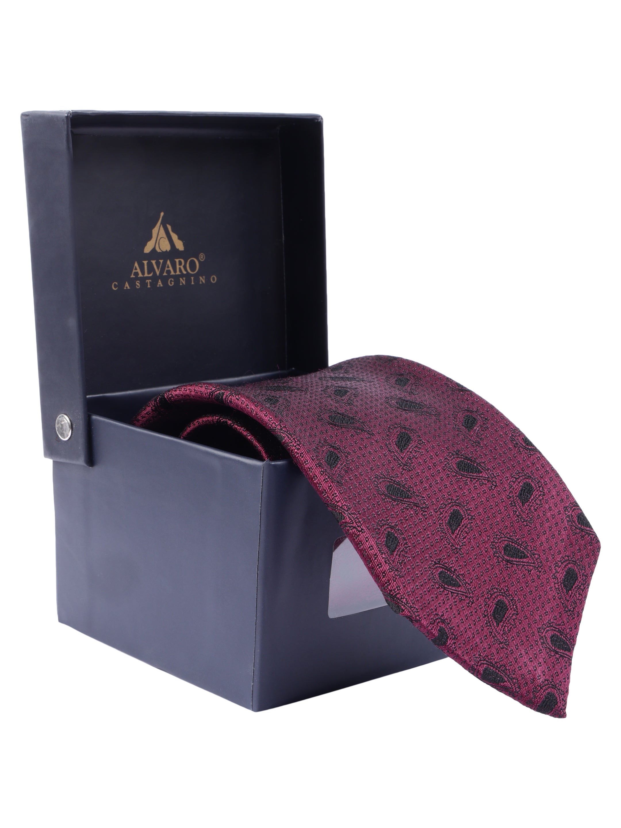 Alvaro Castagnino Men's British style Silk Broad Tie