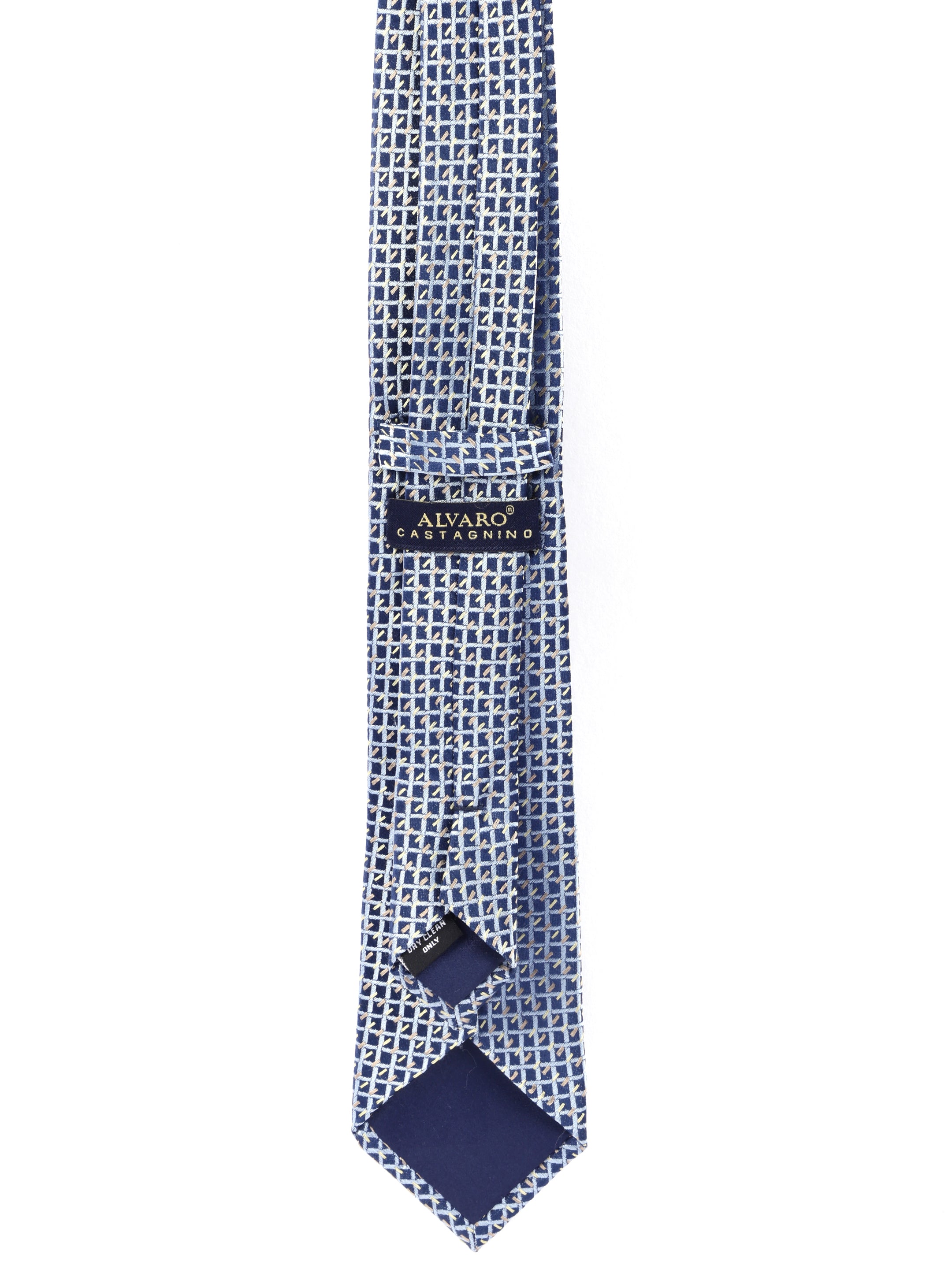Geometric Blue Necktie