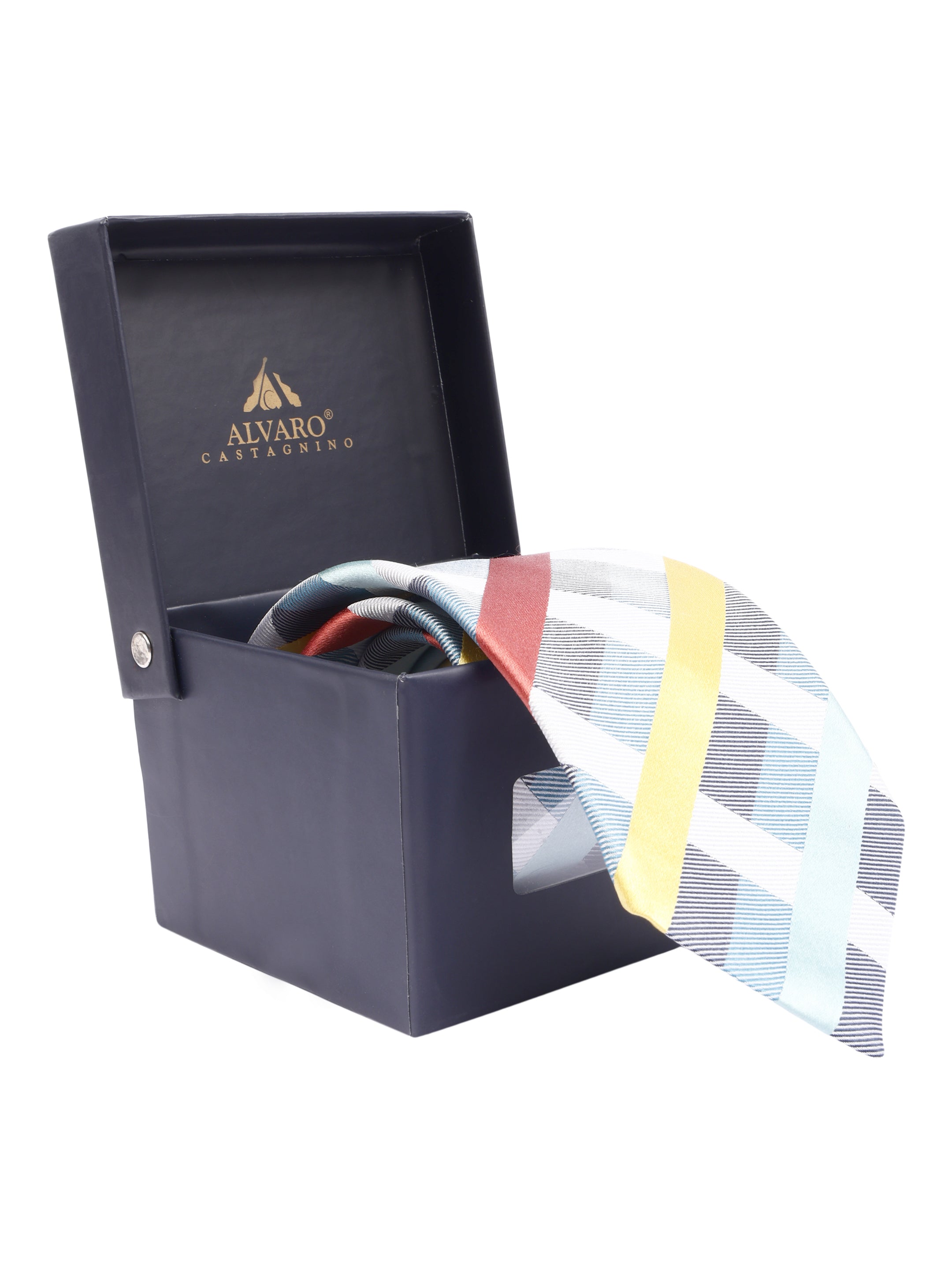 Alvaro Castagnino Men's British style Silk Broad Tie
