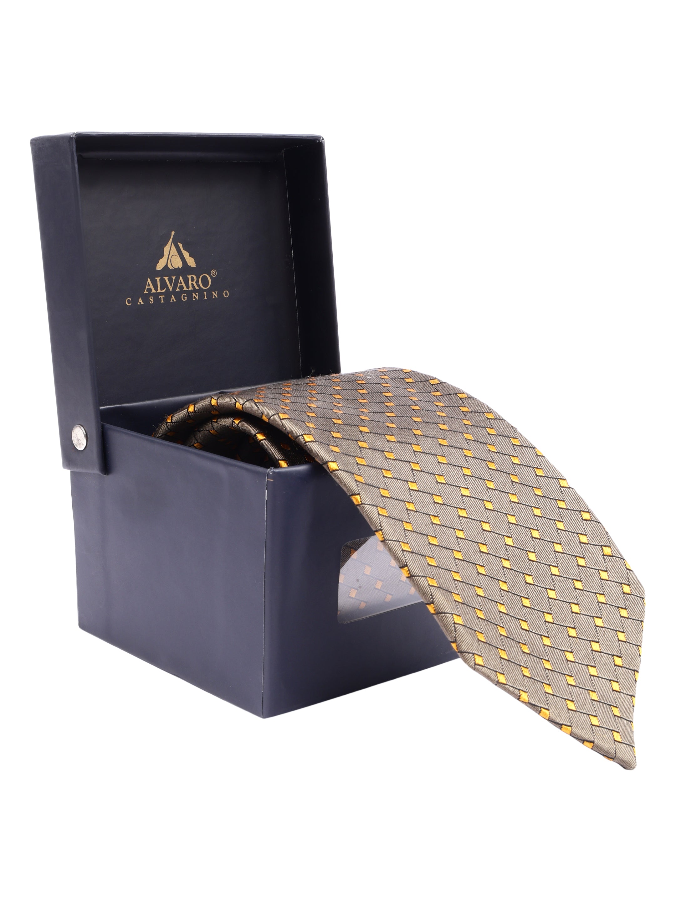 Alvaro Castagnino Men's British style Silk Broad Tie