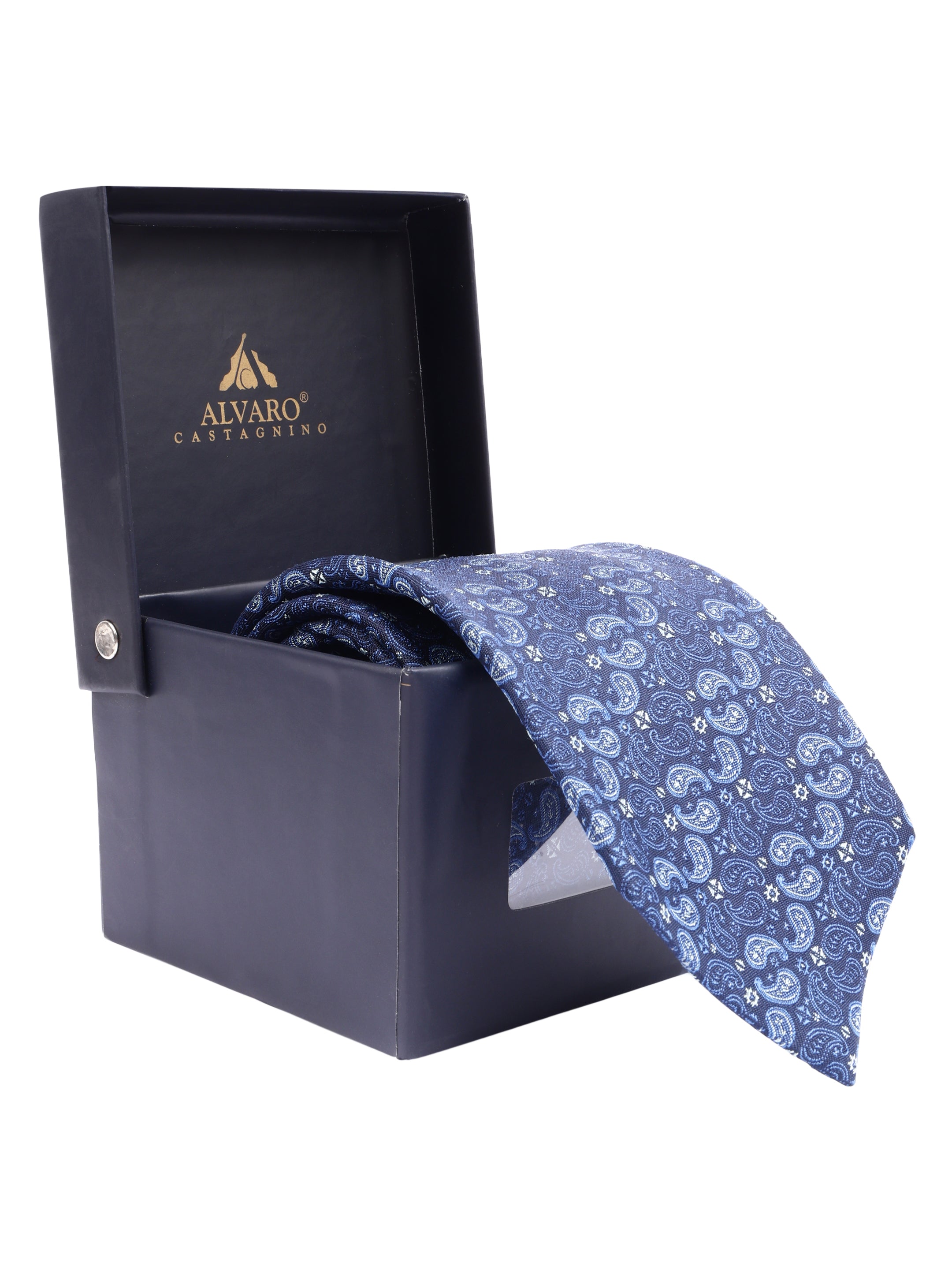 Alvaro Castagnino Men's British style Silk Broad Tie
