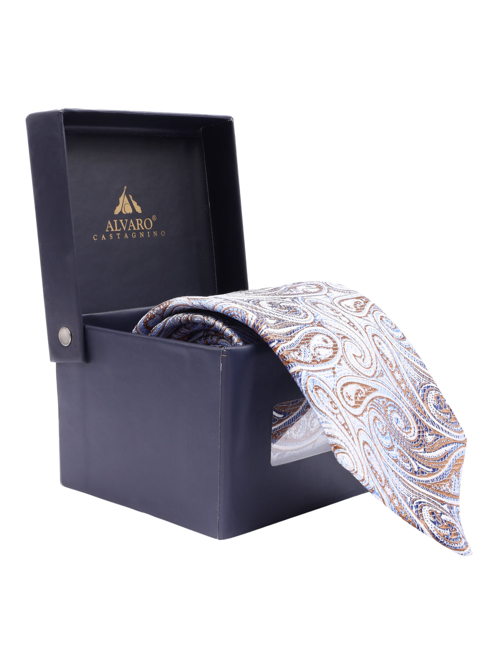 Alvaro Castagnino Men's British style Silk Broad Tie