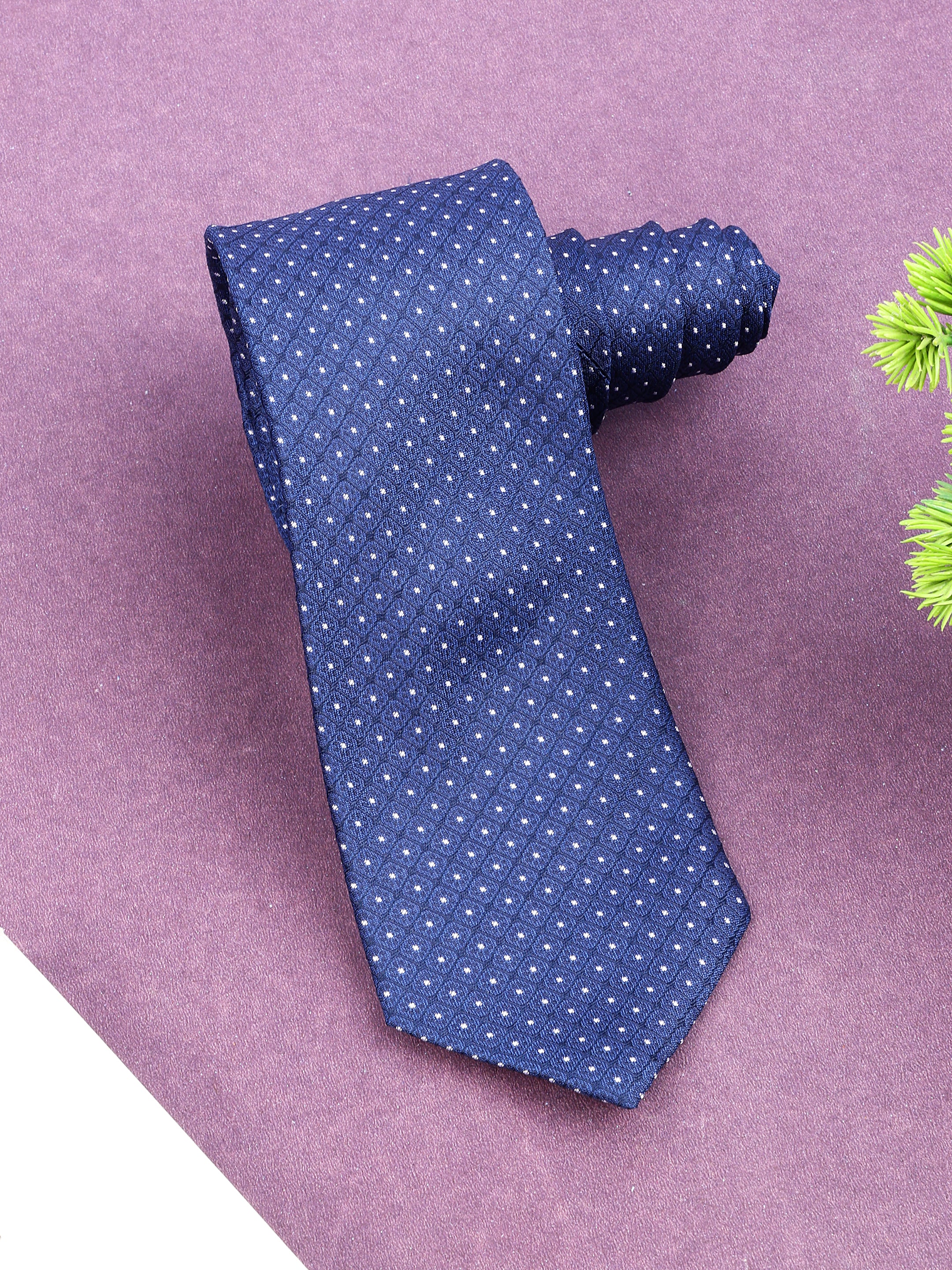 Blue Dot Silk Necktie