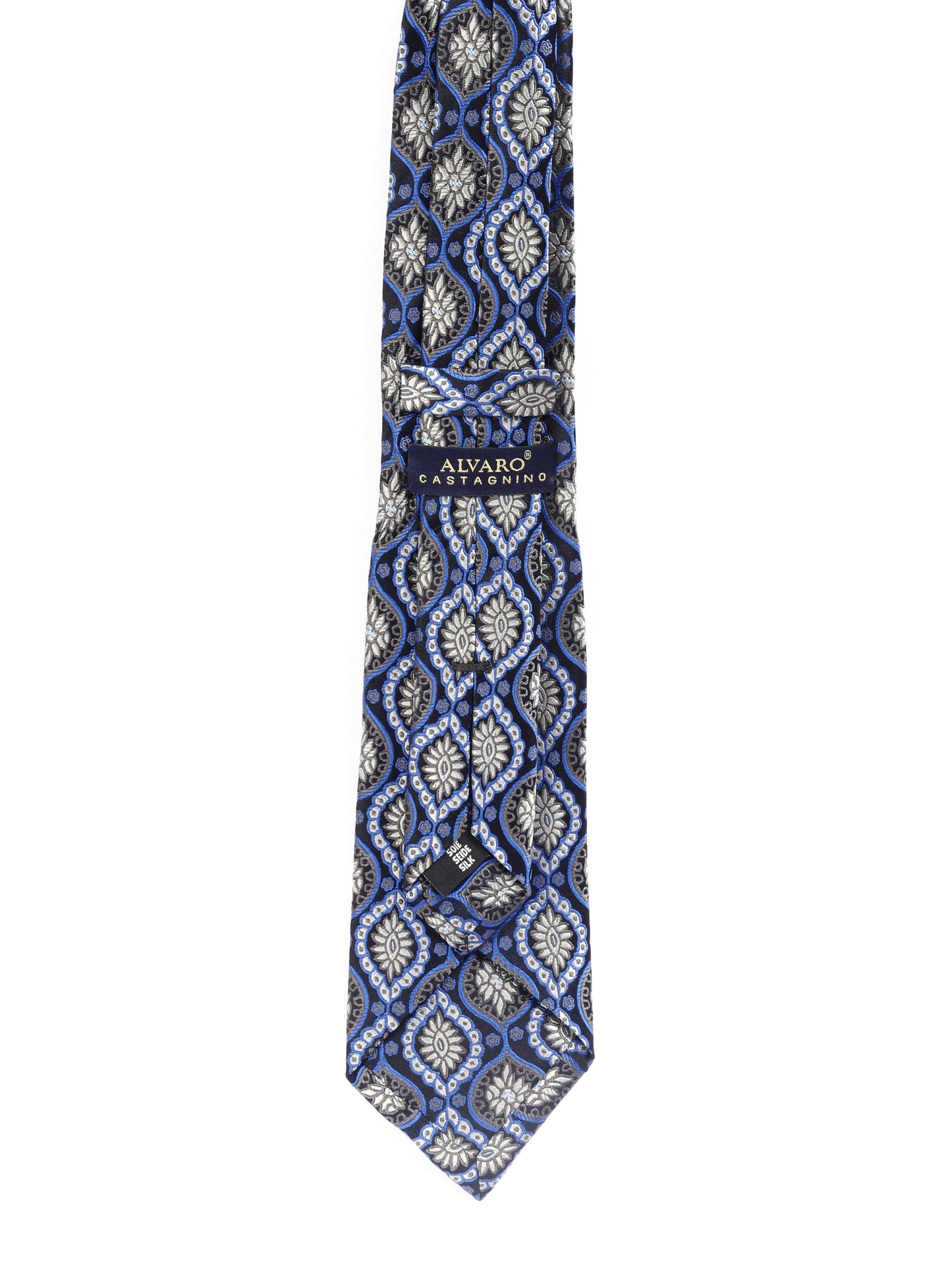 Alvaro Castagnino Men's luxury italian style Silk Broad Tie