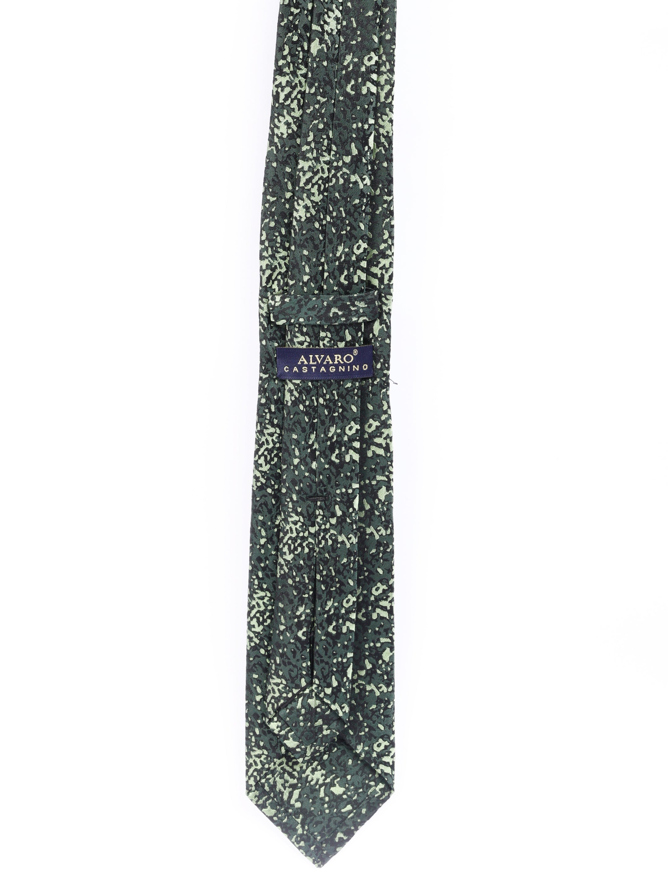 Alvaro Castagnino Men's luxury italian style Silk Broad Tie