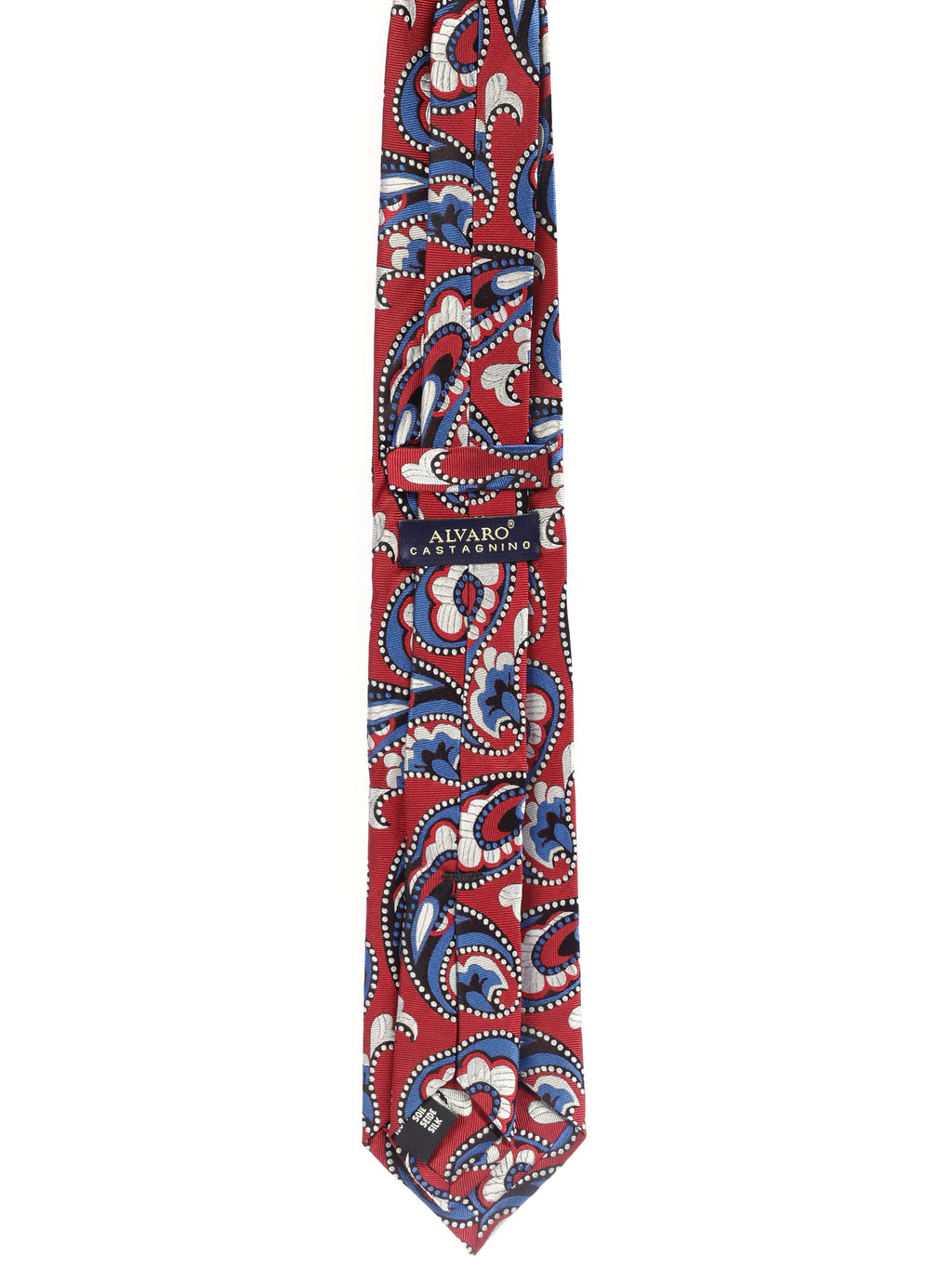 Alvaro Castagnino Men's luxury italian style Silk Broad Tie