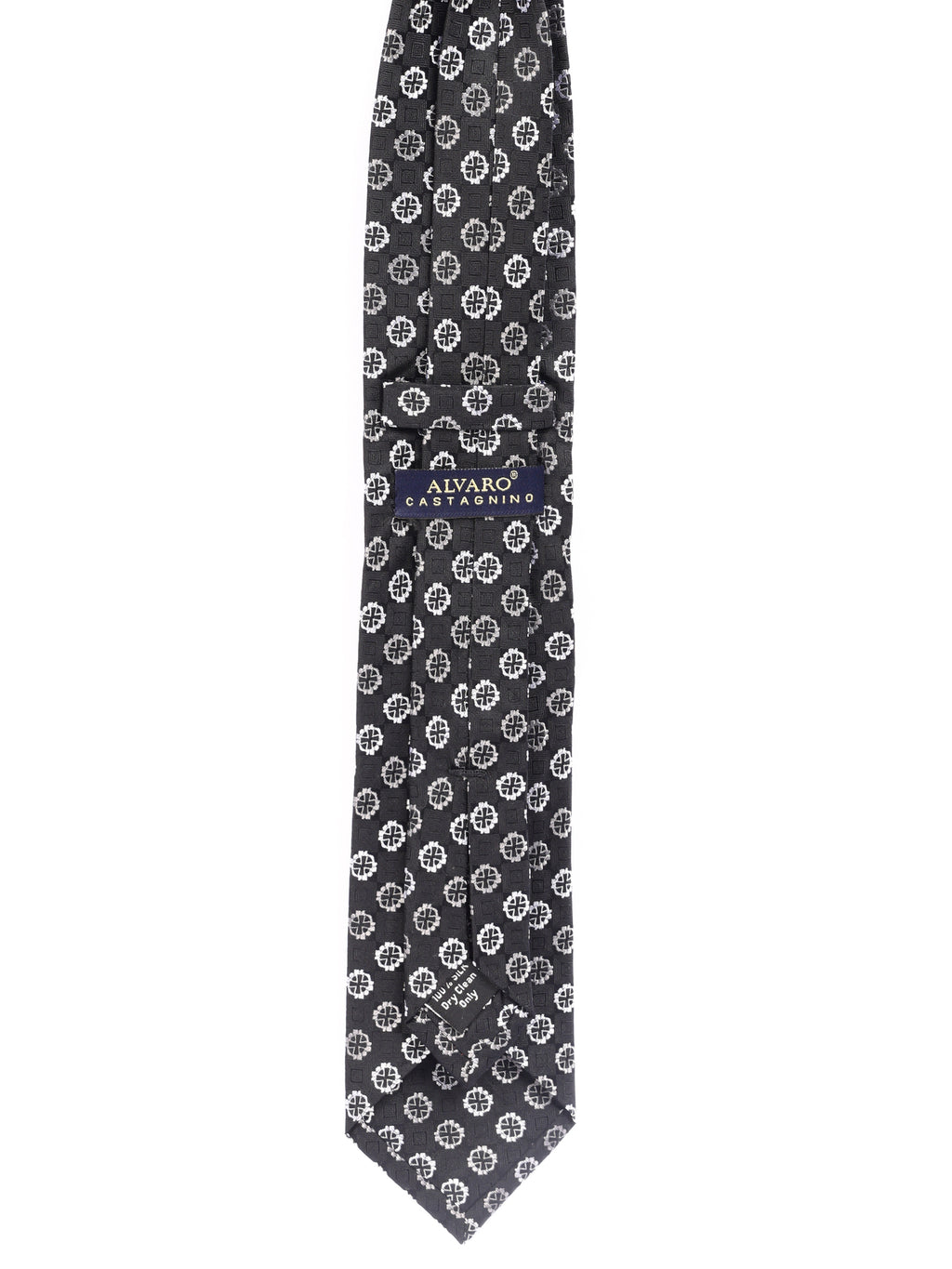 Alvaro Castagnino Men's luxury italian style Silk Broad Tie