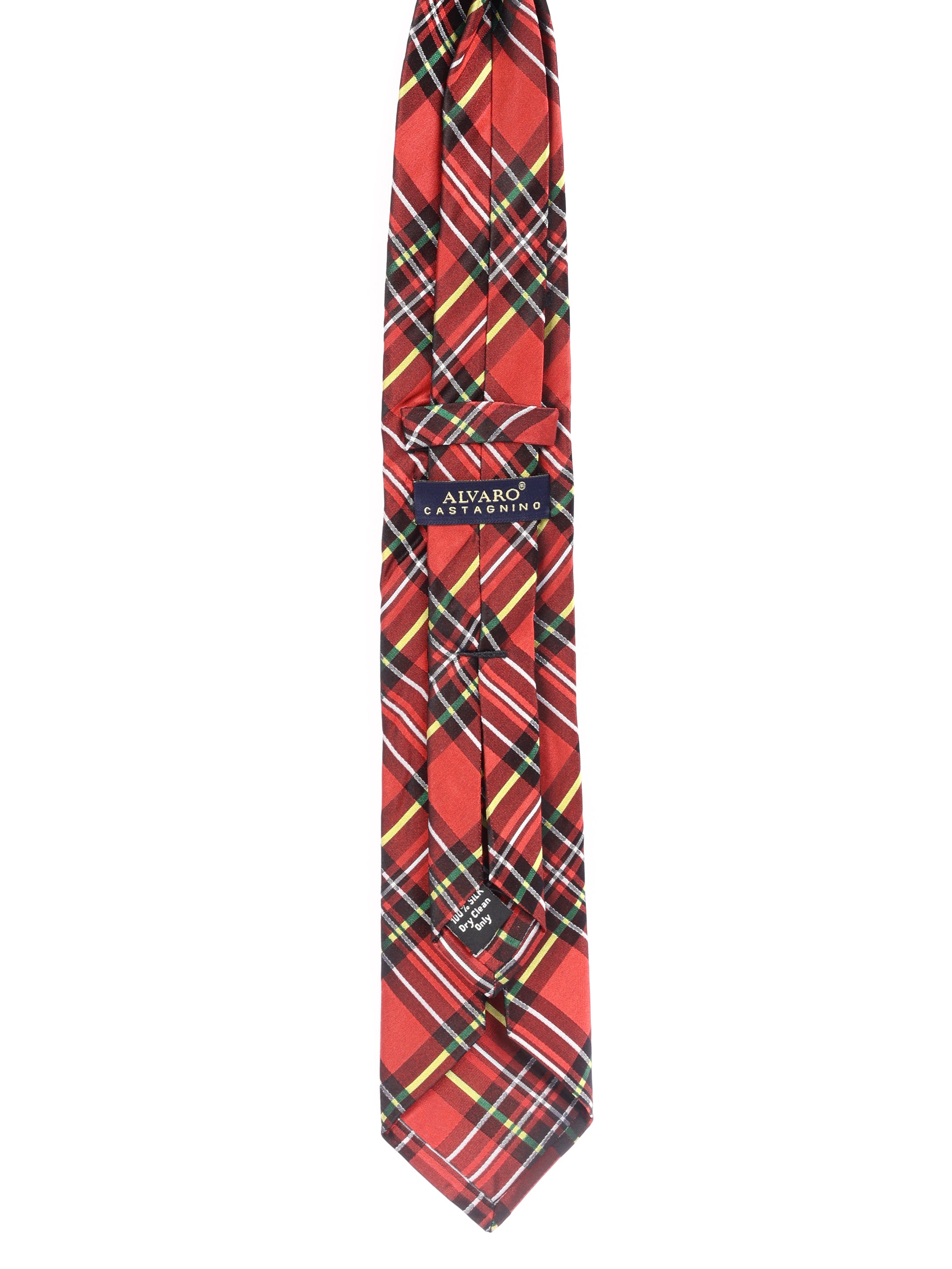 Alvaro Castagnino Men's luxury italian style Silk Broad Tie