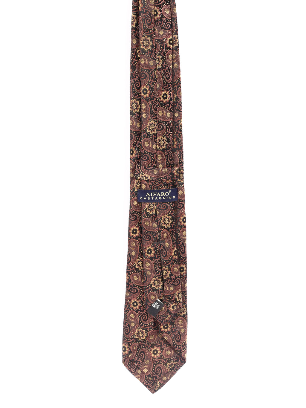 Alvaro Castagnino Men's luxury italian style Silk Broad Tie