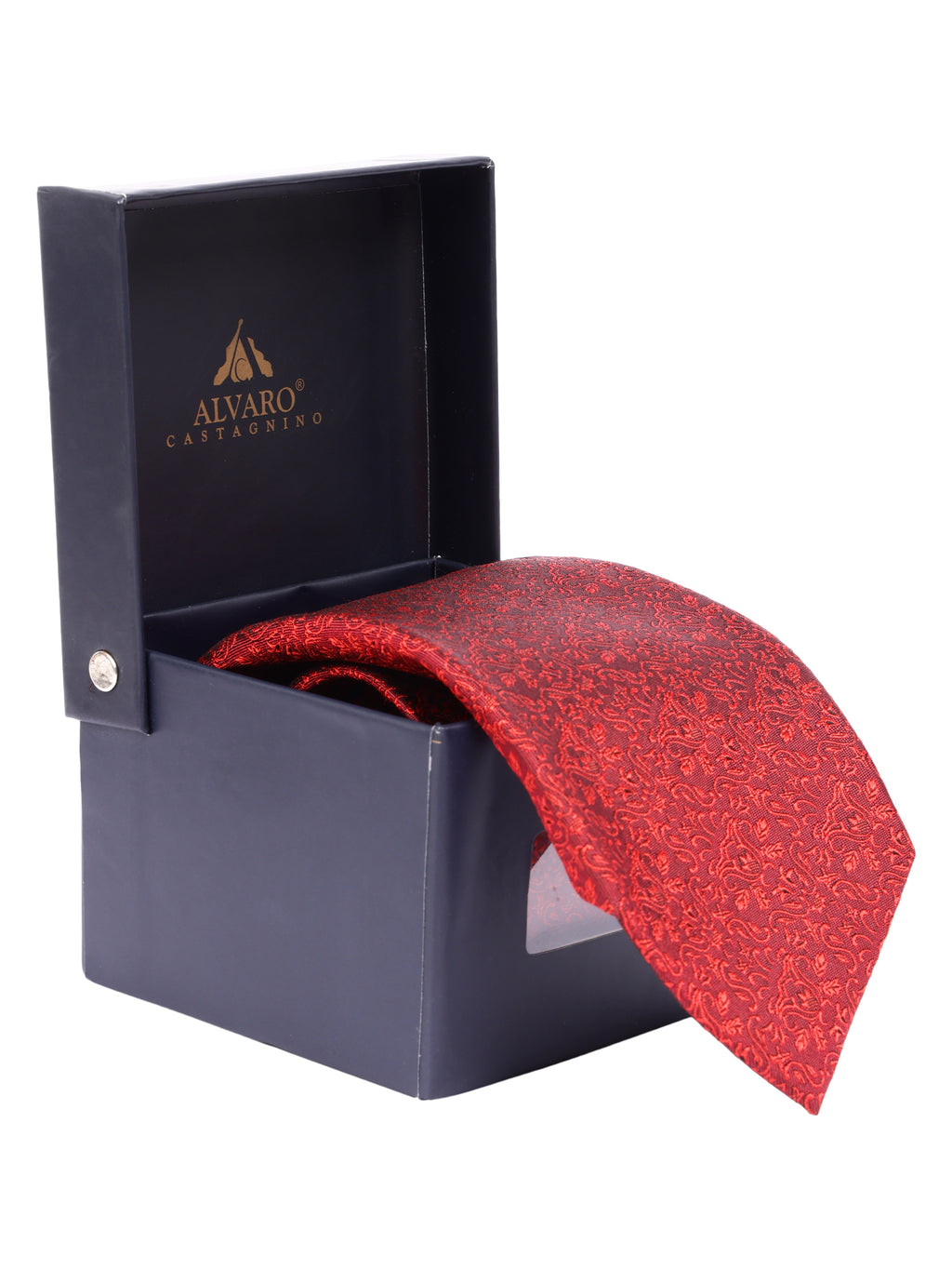 Alvaro Castagnino Men's luxury italian style Silk Broad Tie