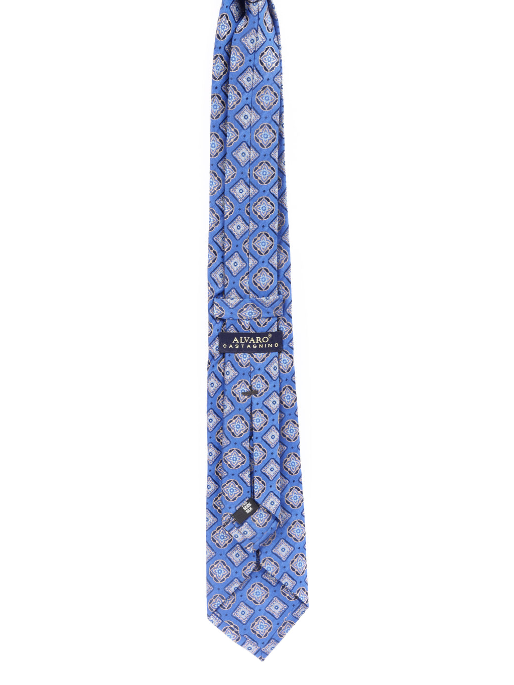 Alvaro Castagnino Men's luxury italian style Silk Broad Tie