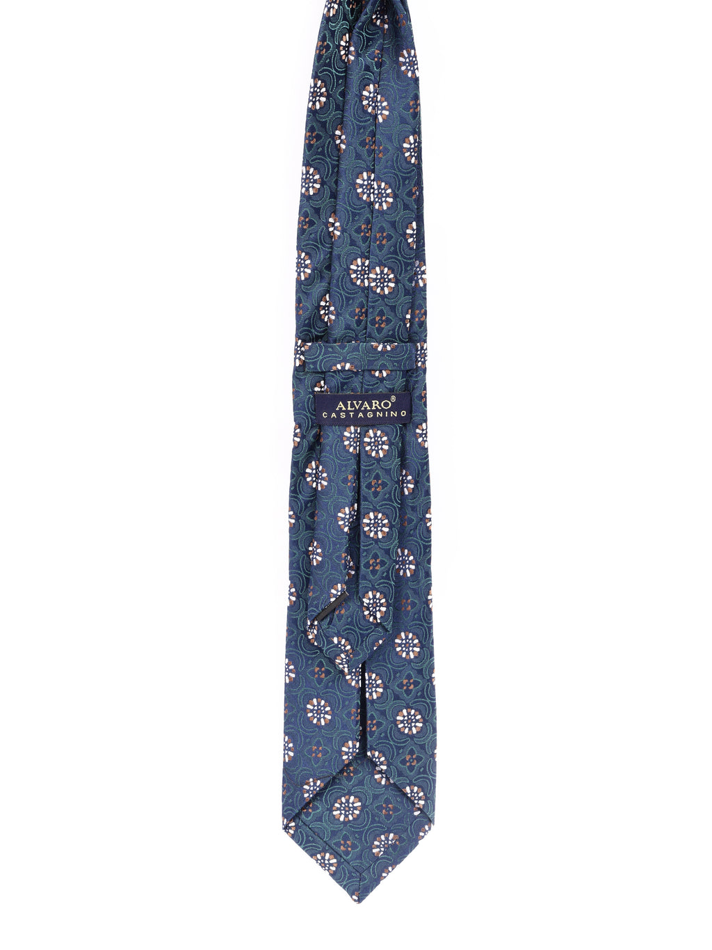 Alvaro Castagnino Men's luxury italian style Silk Broad Tie