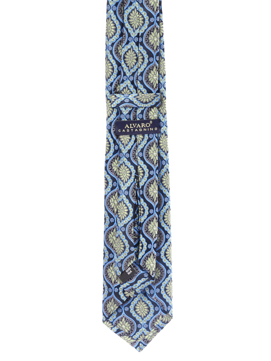 Alvaro Castagnino Men's luxury italian style Silk Broad Tie