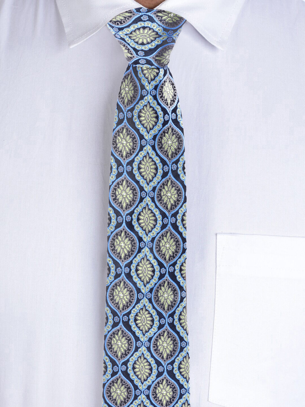 Alvaro Castagnino Men's luxury italian style Silk Broad Tie