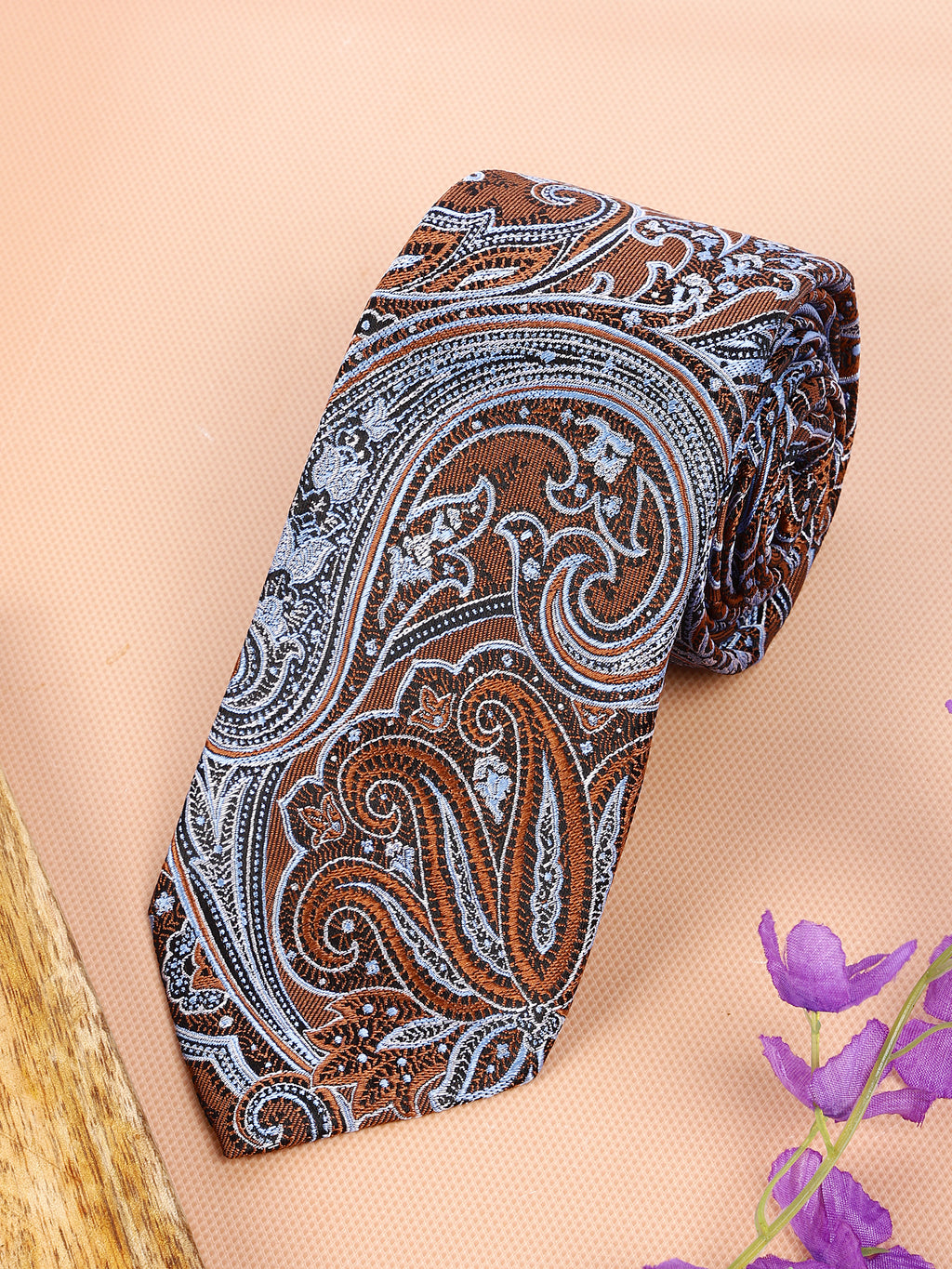 Alvaro Castagnino Men's luxury italian style Silk Broad Tie