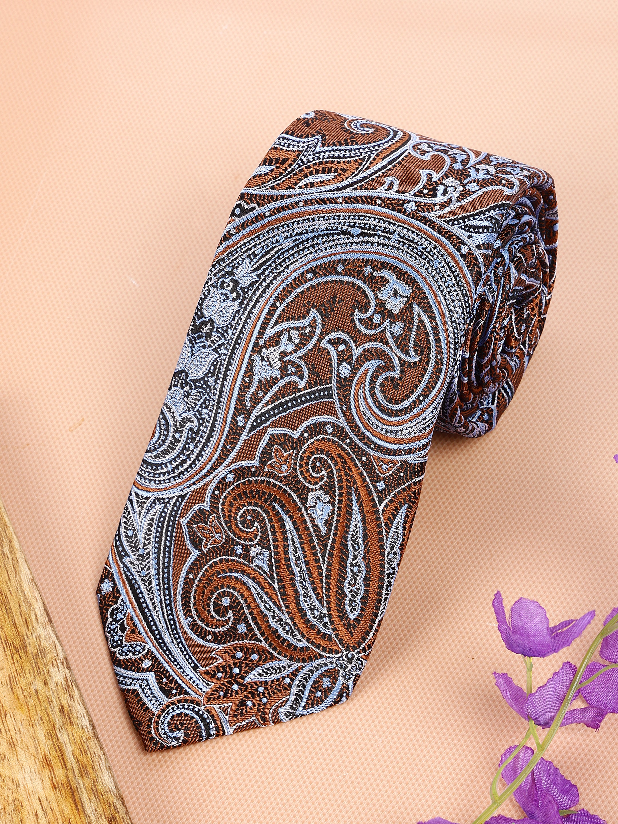 Alvaro Castagnino Men's luxury italian style Silk Broad Tie