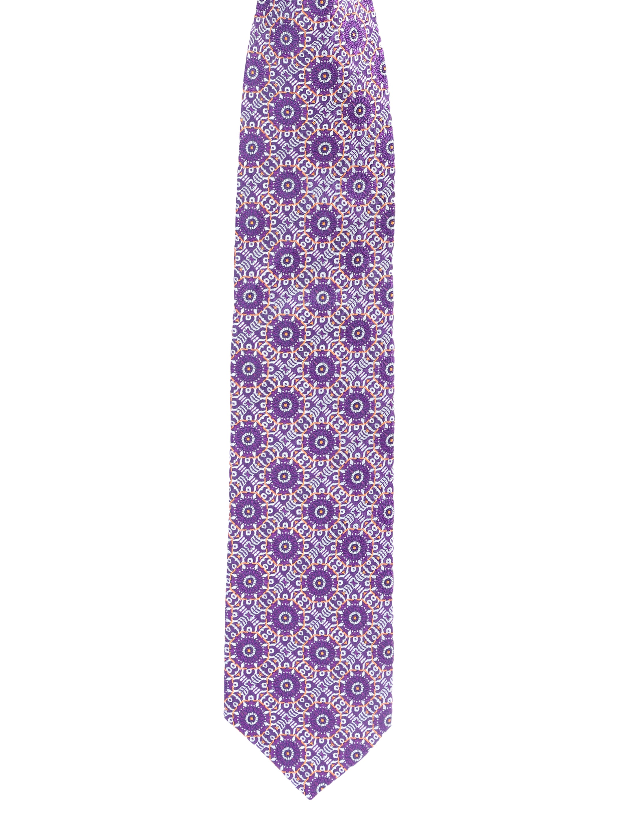 Alvaro Castagnino Men's luxury italian style Silk Broad Tie