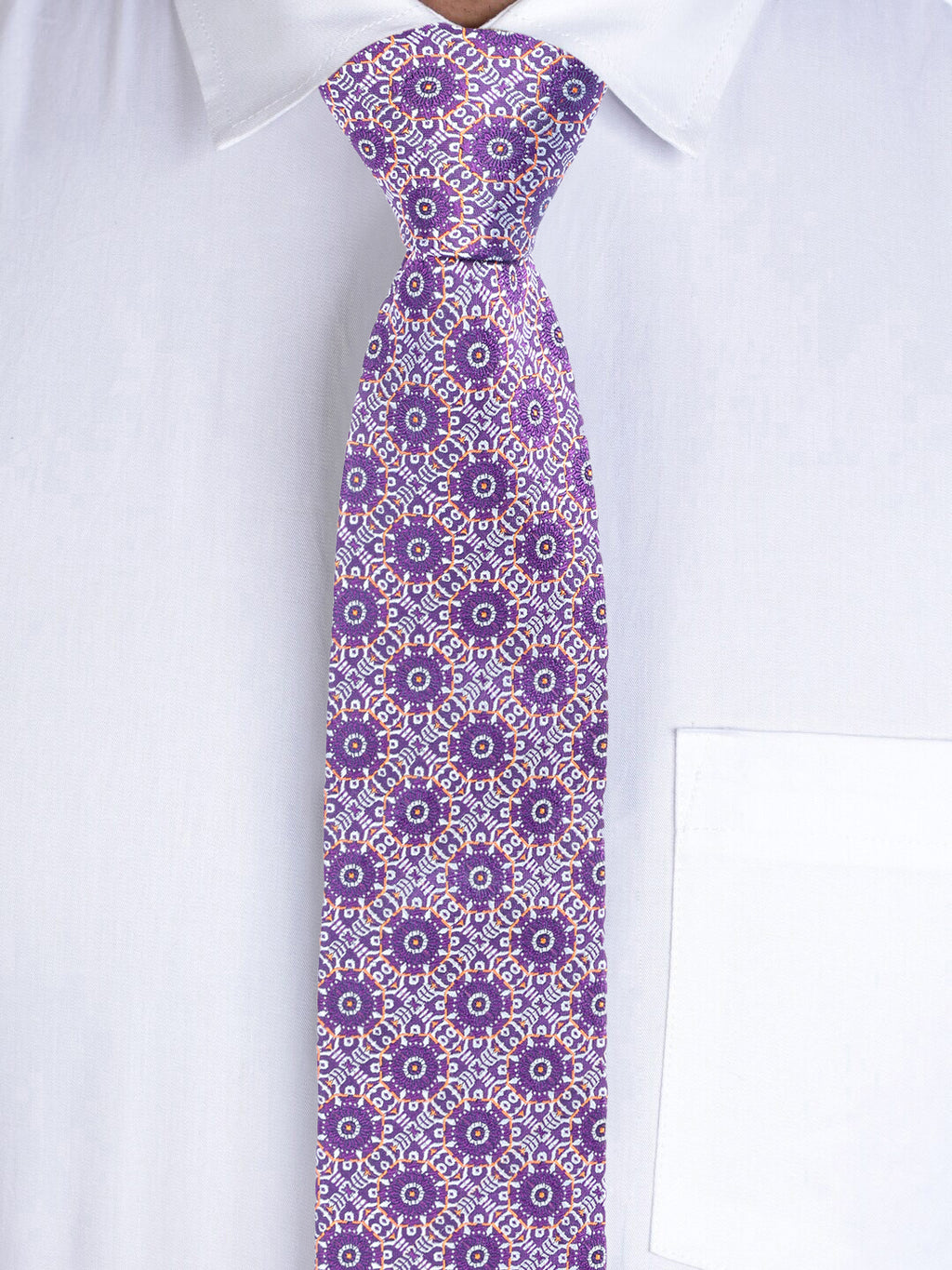 Alvaro Castagnino Men's luxury italian style Silk Broad Tie