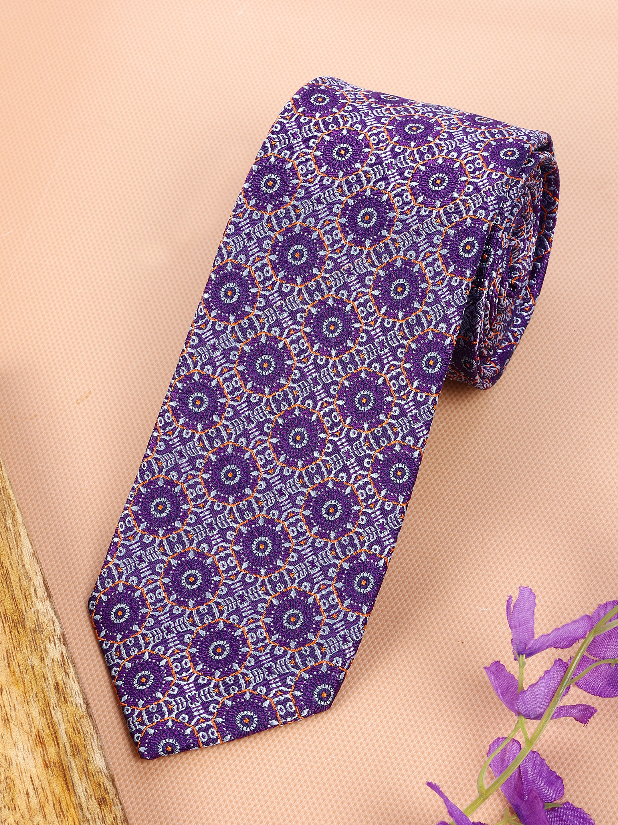 Alvaro Castagnino Men's luxury italian style Silk Broad Tie