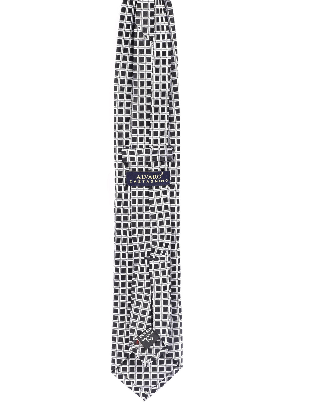 Alvaro Castagnino Men's luxury italian style Silk Broad Tie