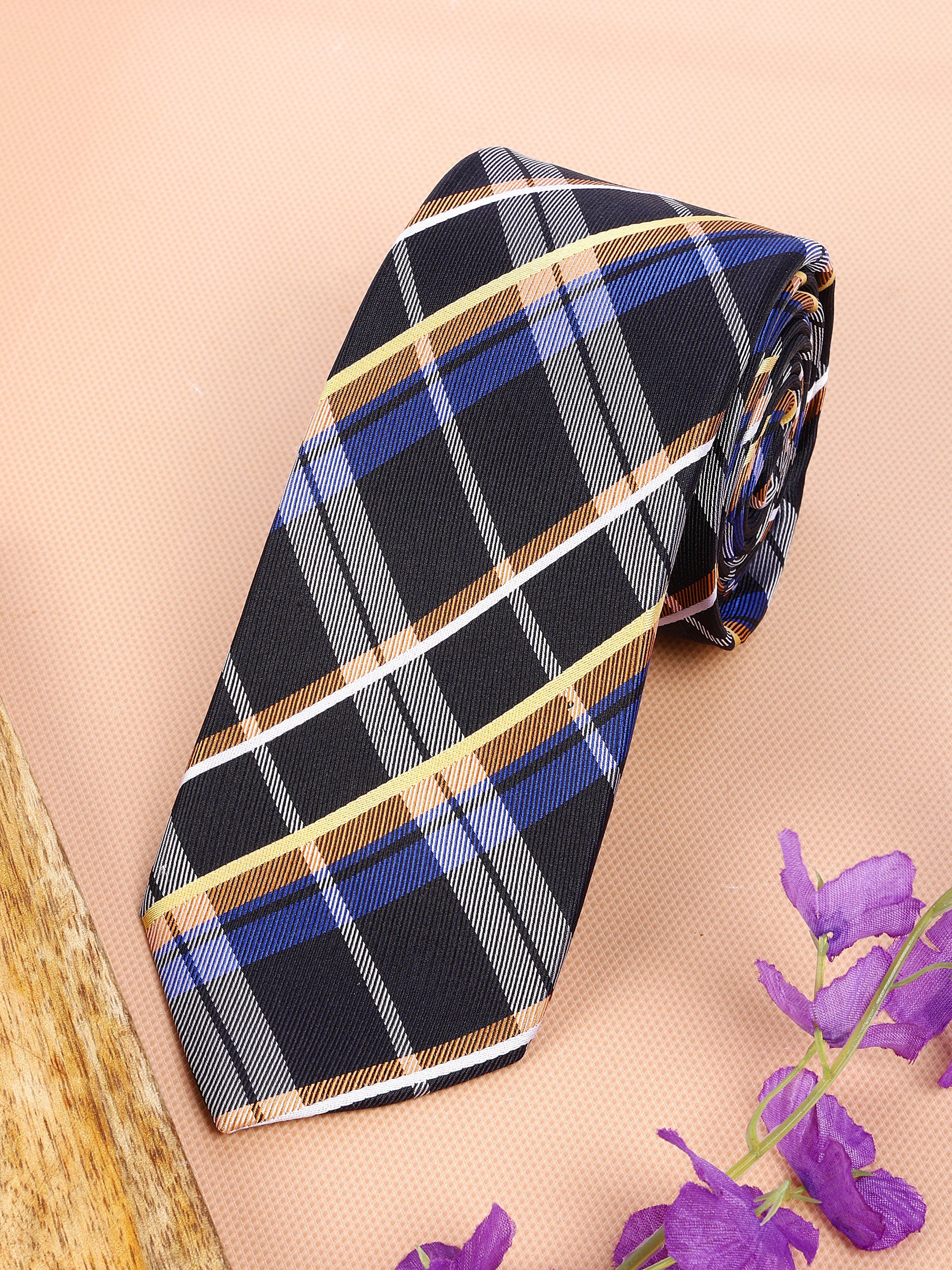 Alvaro Castagnino Men's luxury italian style Silk Broad Tie