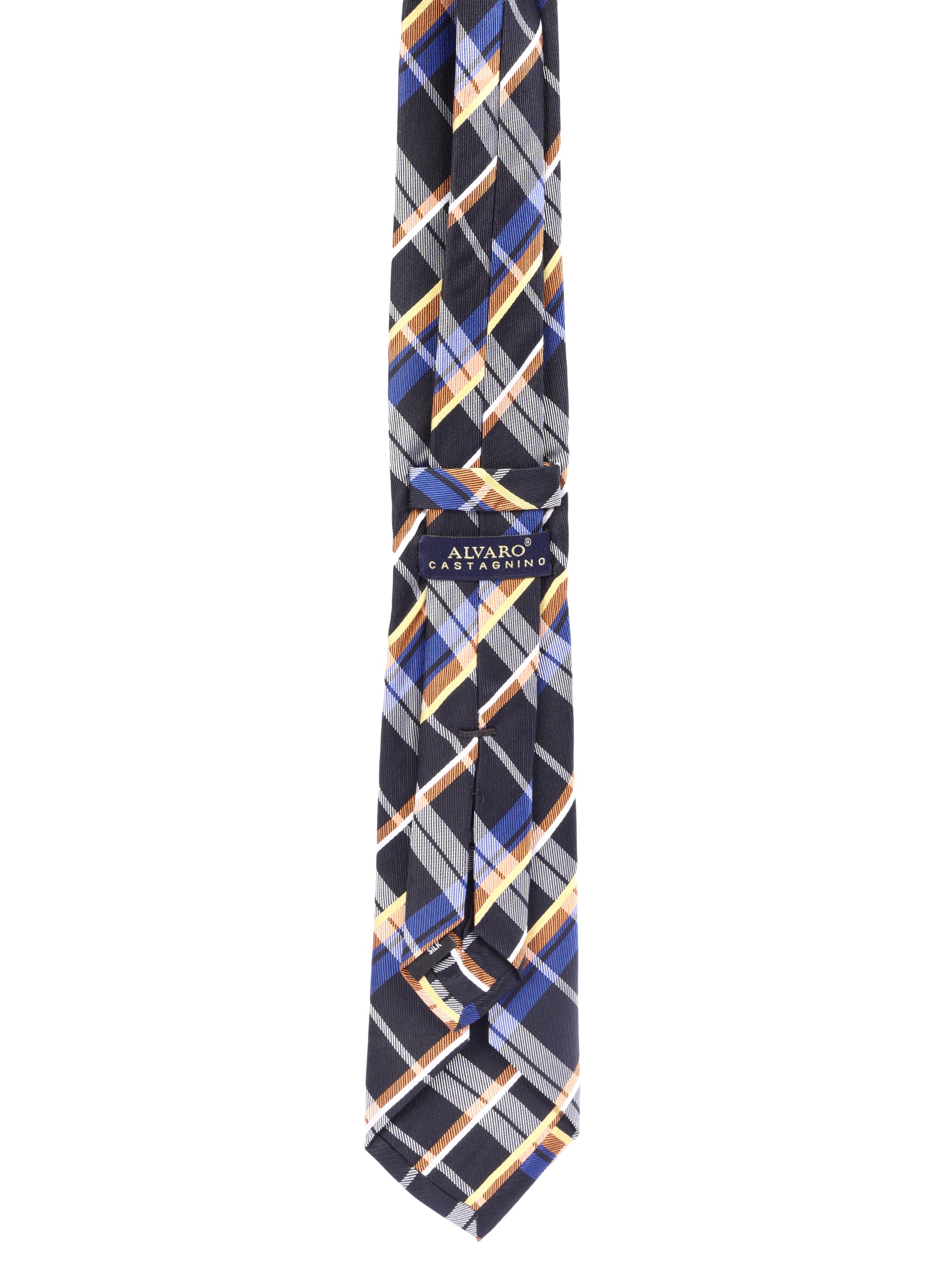 Alvaro Castagnino Men's luxury italian style Silk Broad Tie