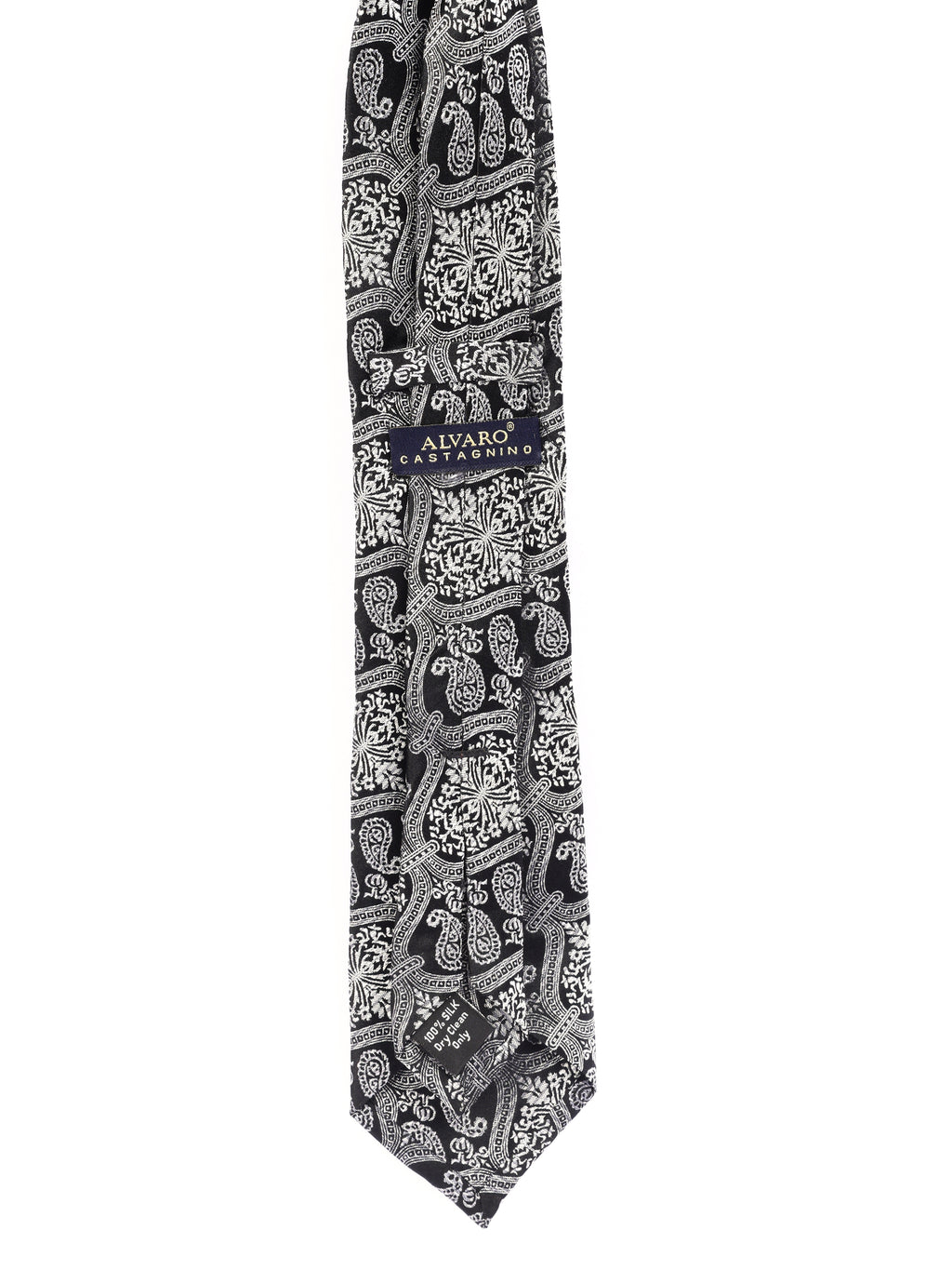 Alvaro Castagnino Men's luxury italian style Silk Broad Tie