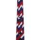 Alvaro Castagnino Men Maroon & Blue Woven Striped Skinny Tie