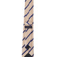 Alvaro Castagnino Men Beige & Blue Woven Striped Skinny Tie