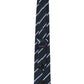 Alvaro Castagnino Men Green & Blue Woven Striped Skinny Tie