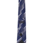 Alvaro Castagnino Men Blue & Grey Woven Striped Skinny Tie