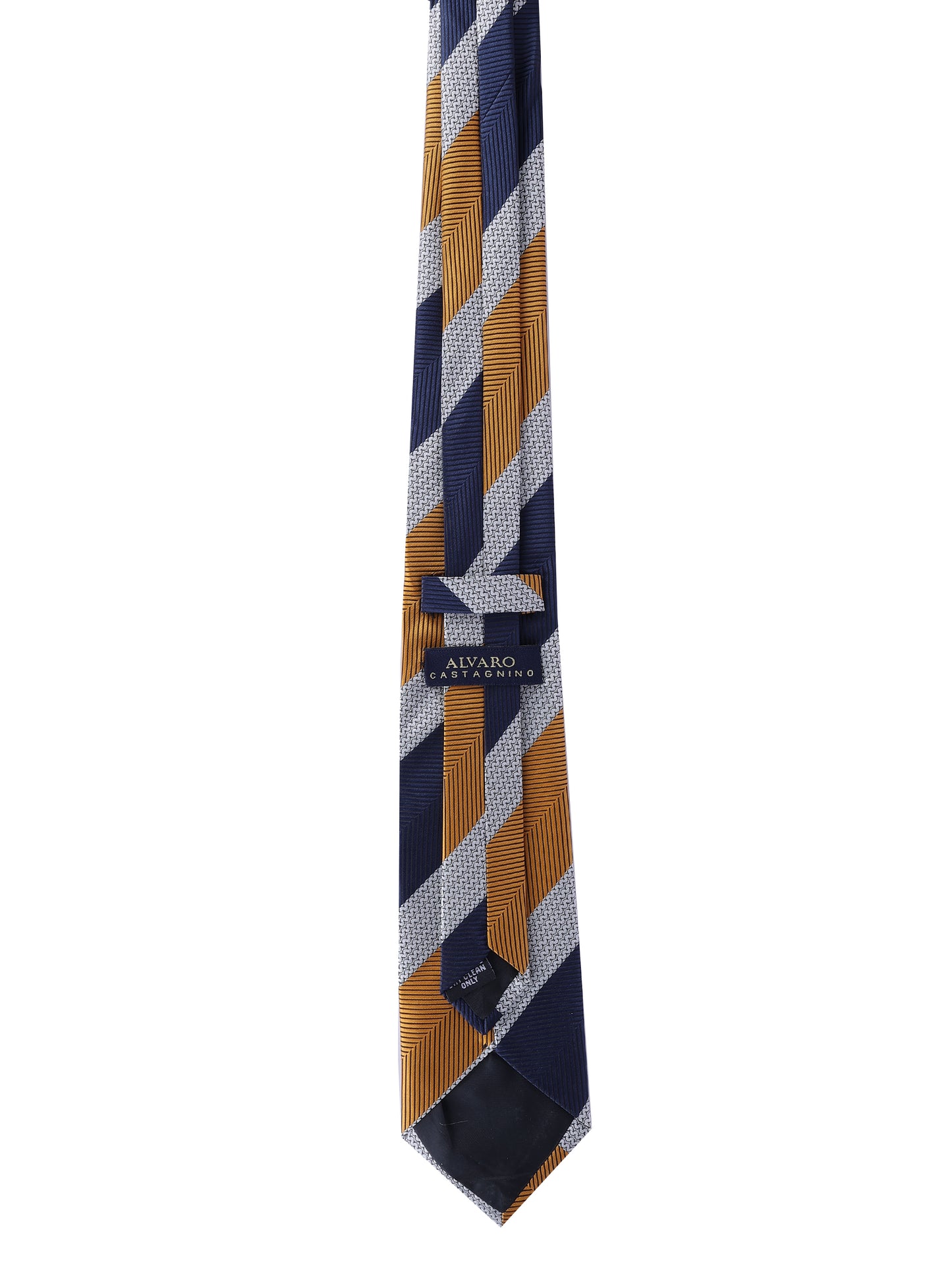 Alvaro Castagnino Men Striped Classic Formal Skinny Tie