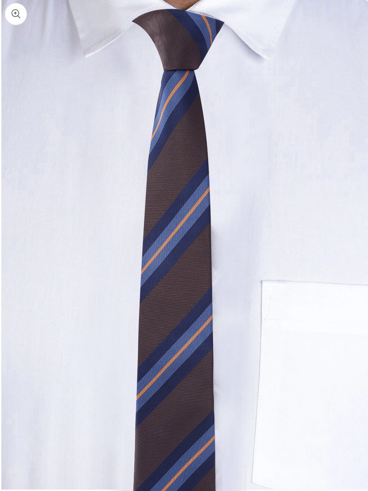 Alvaro Castagnino Men Striped Classic Formal Skinny Tie