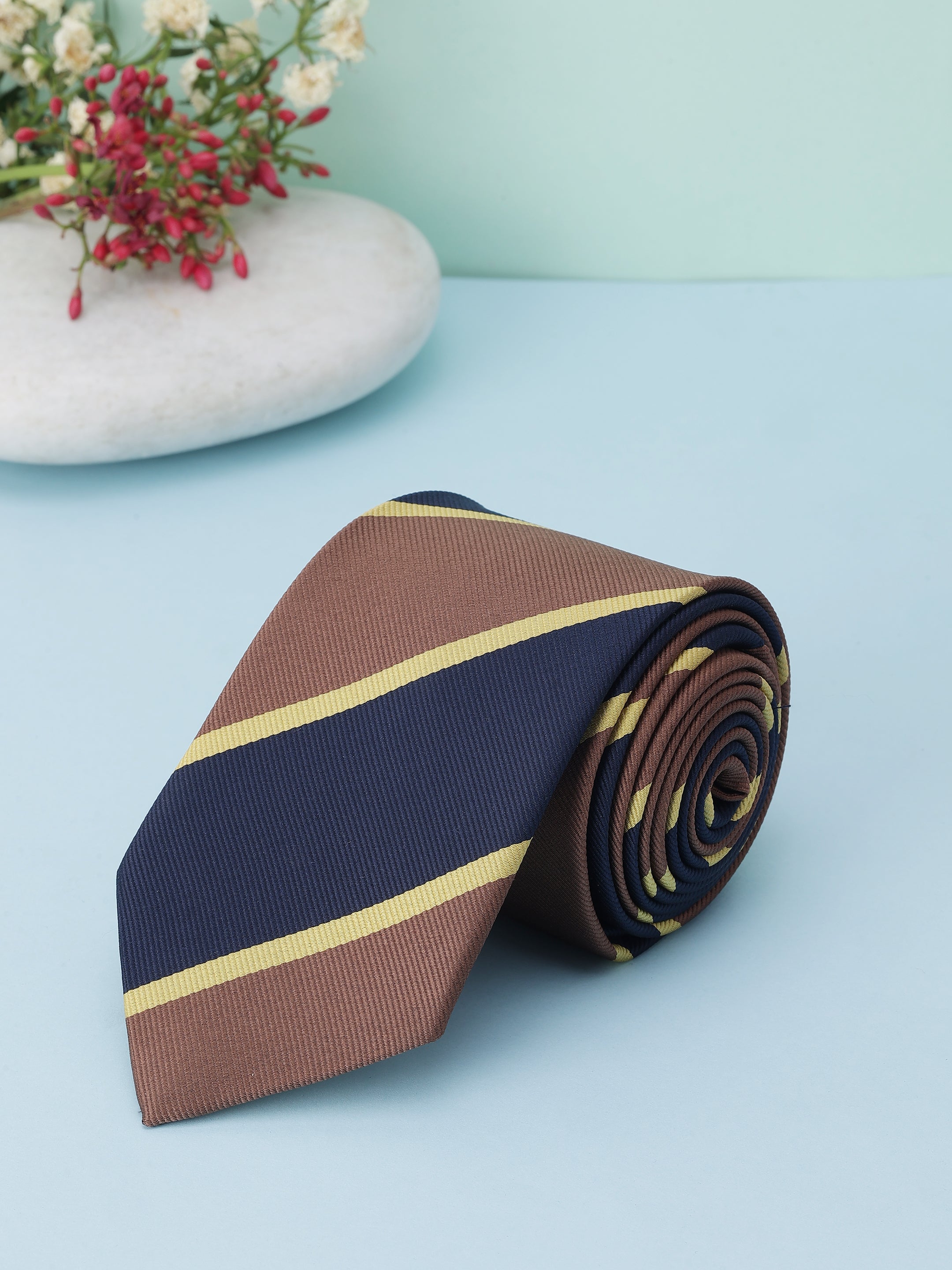 Alvaro Castagnino Men Striped Classic Formal Skinny Tie