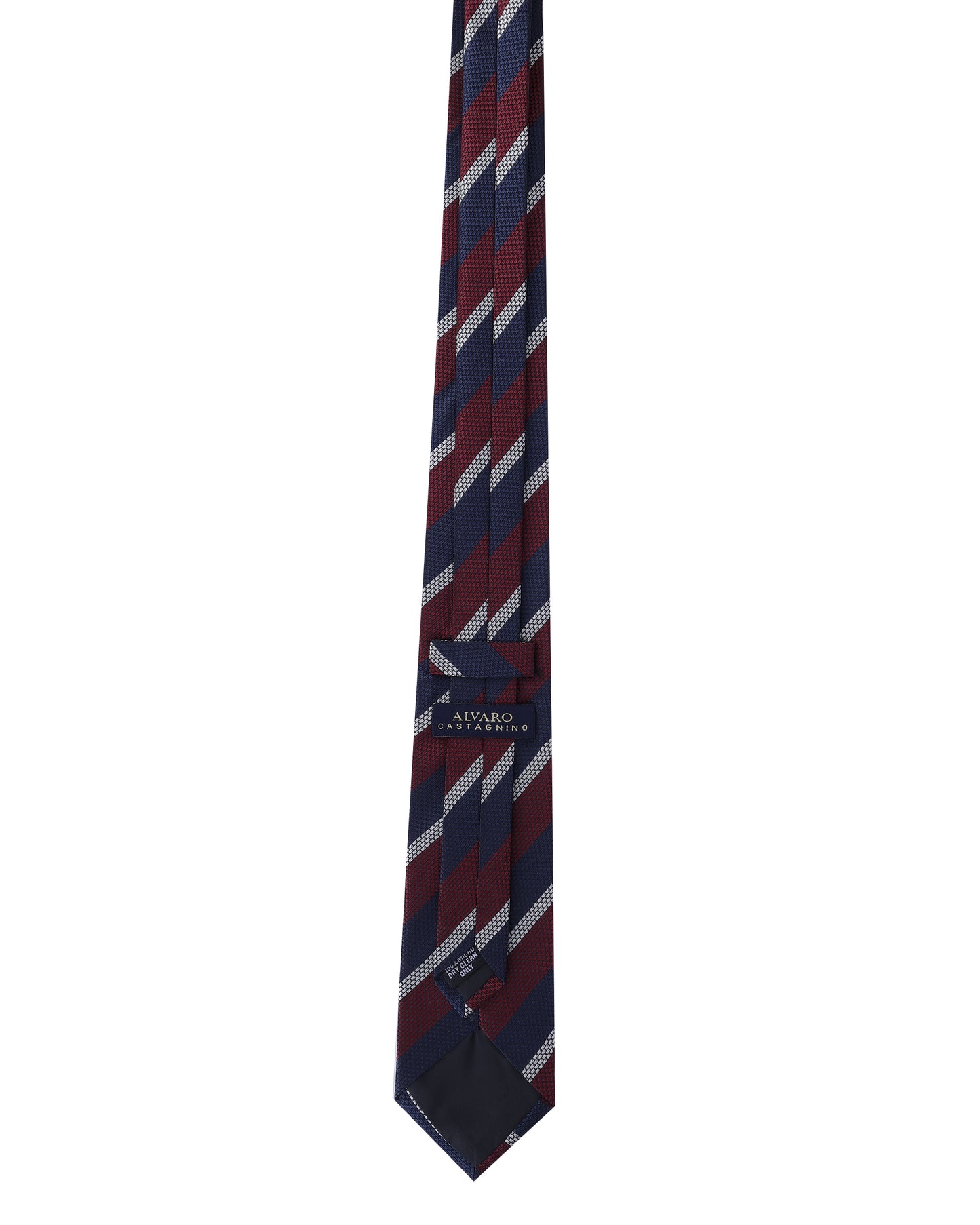 Alvaro Castagnino Men Striped Classic Formal Skinny Tie