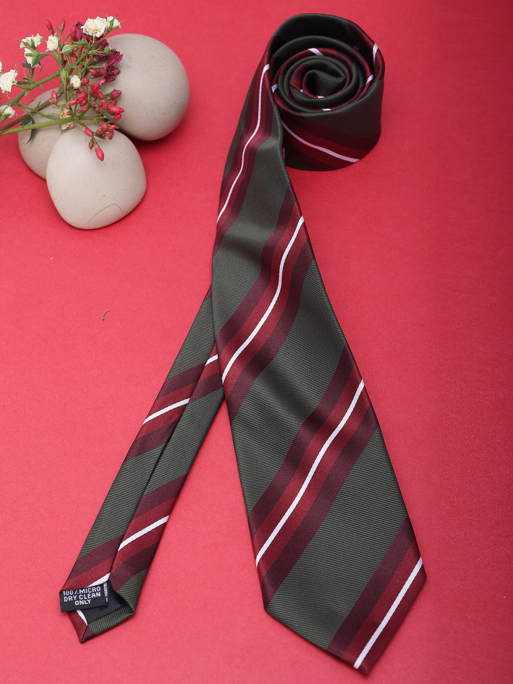 Alvaro Castagnino Men Striped Classic Formal Skinny Tie