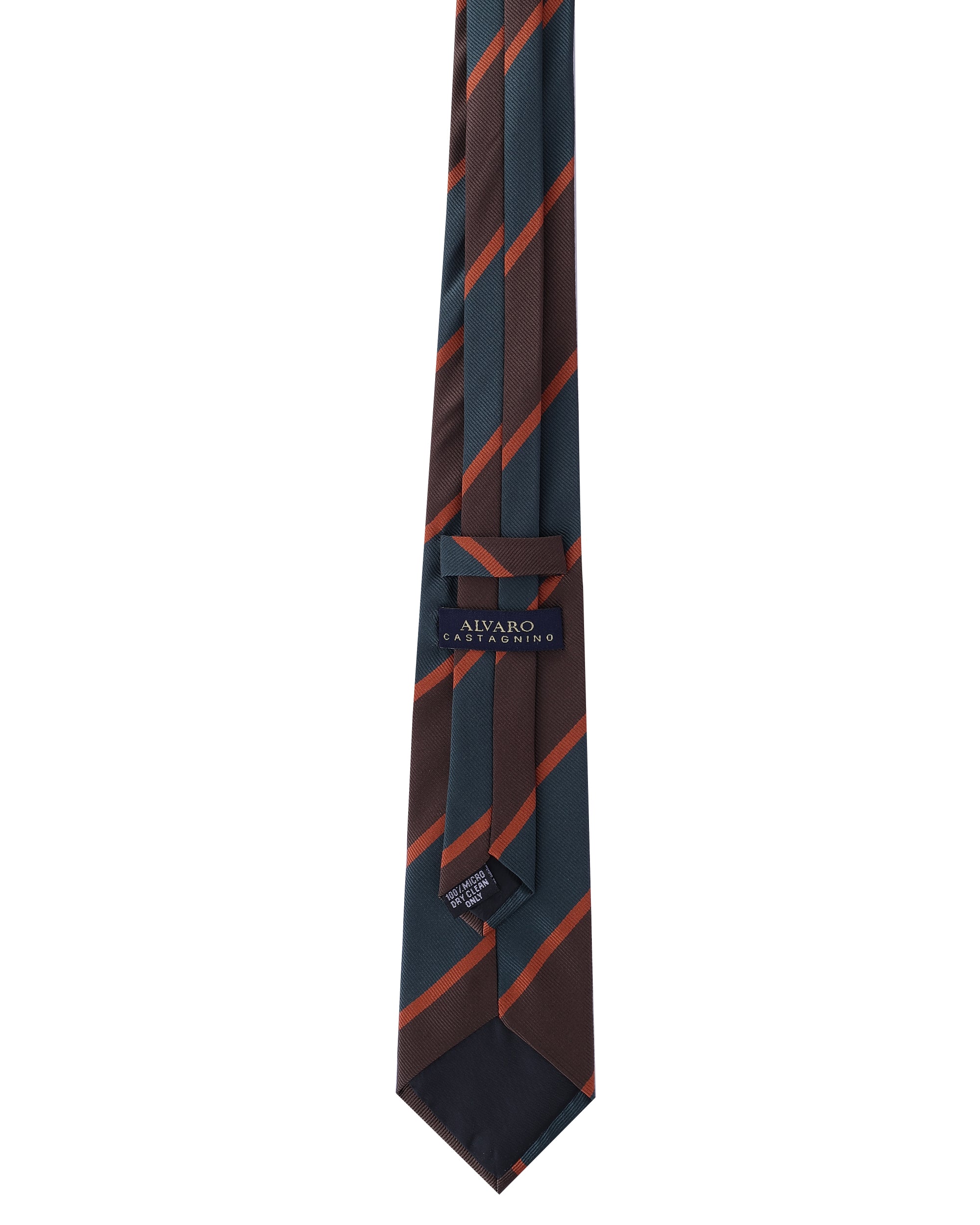 Striped Brown Necktie