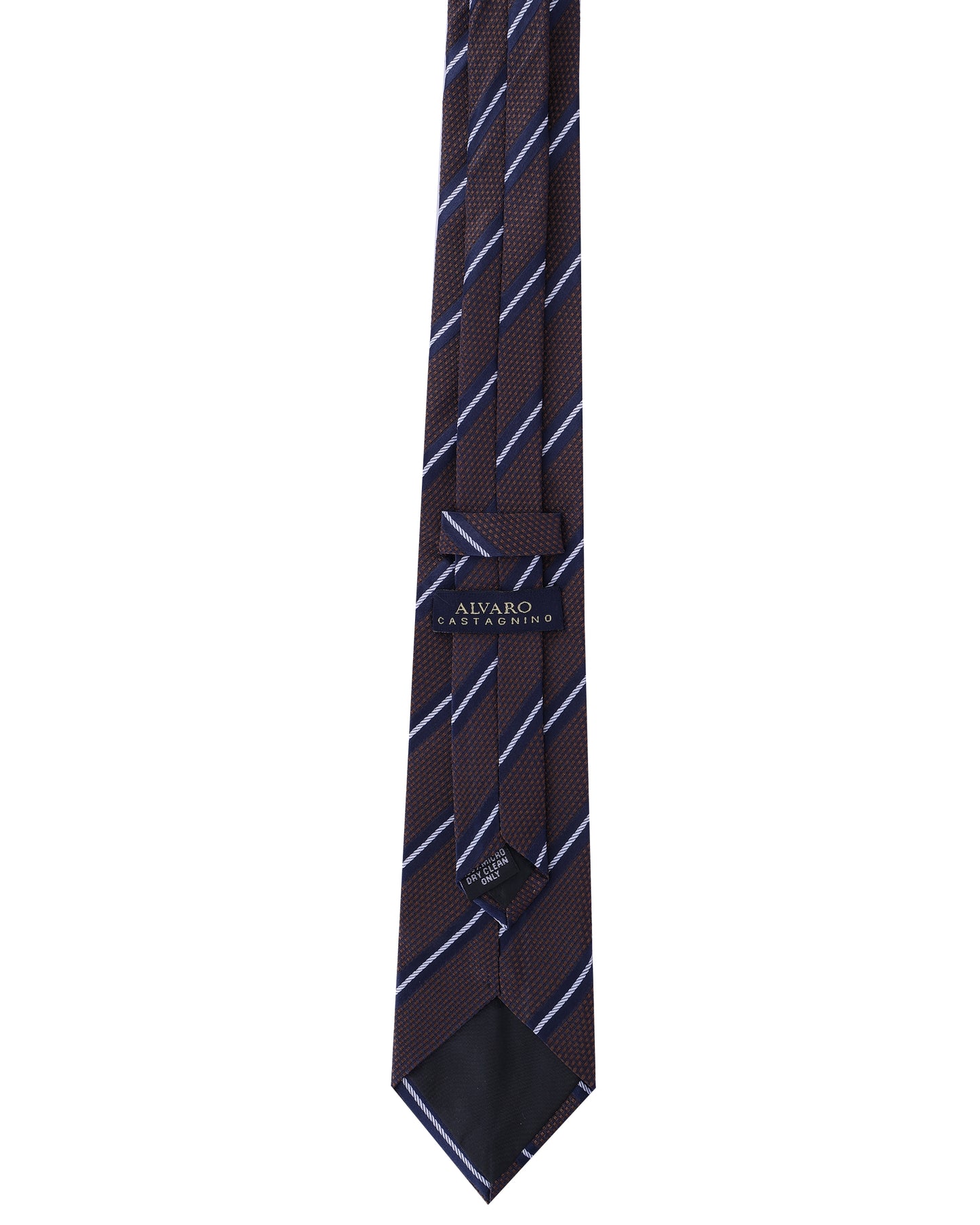 Alvaro Castagnino Men Striped Classic Formal Skinny Tie
