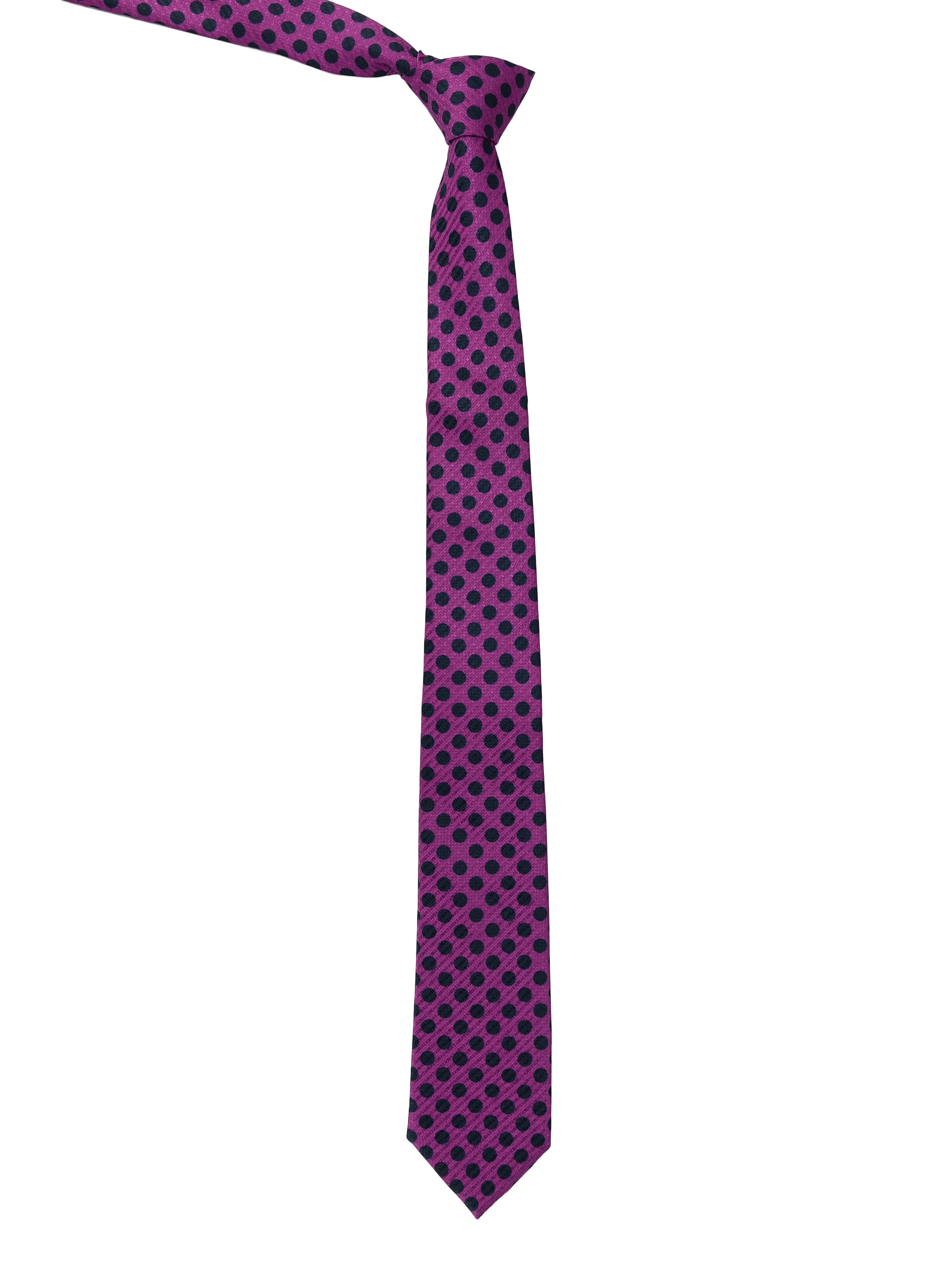 Purple Polka Dot Tie for Men