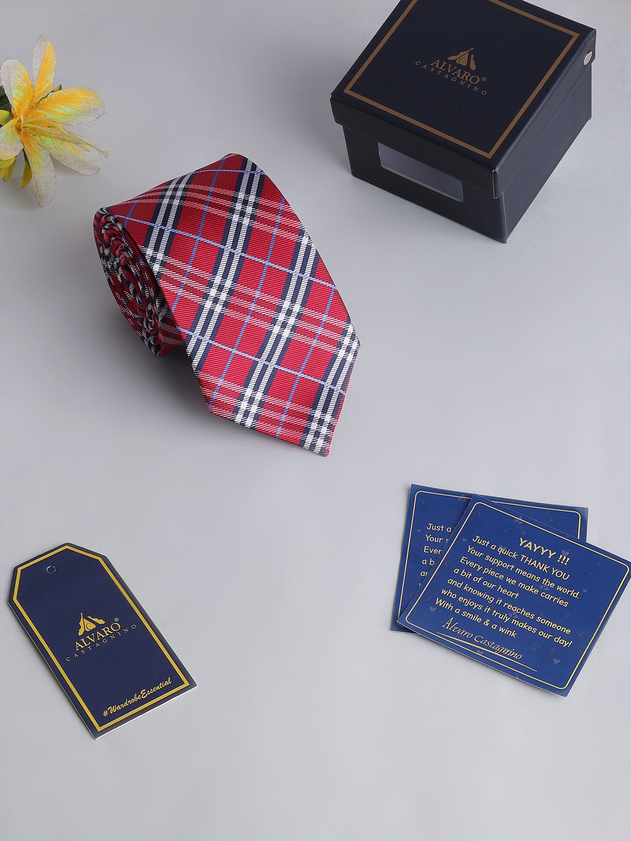 Pink Check Heritage Plaid Necktie