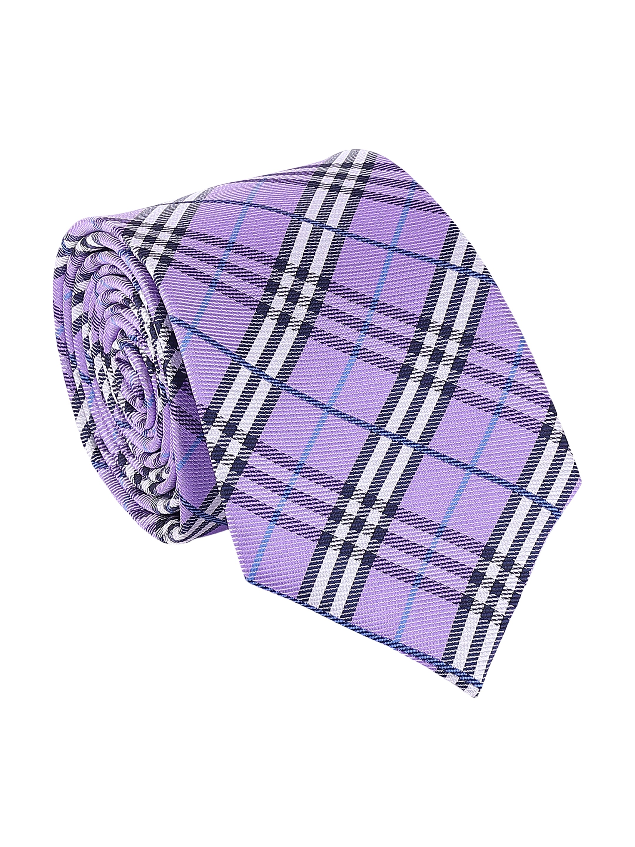 Lavender Plaid Necktie