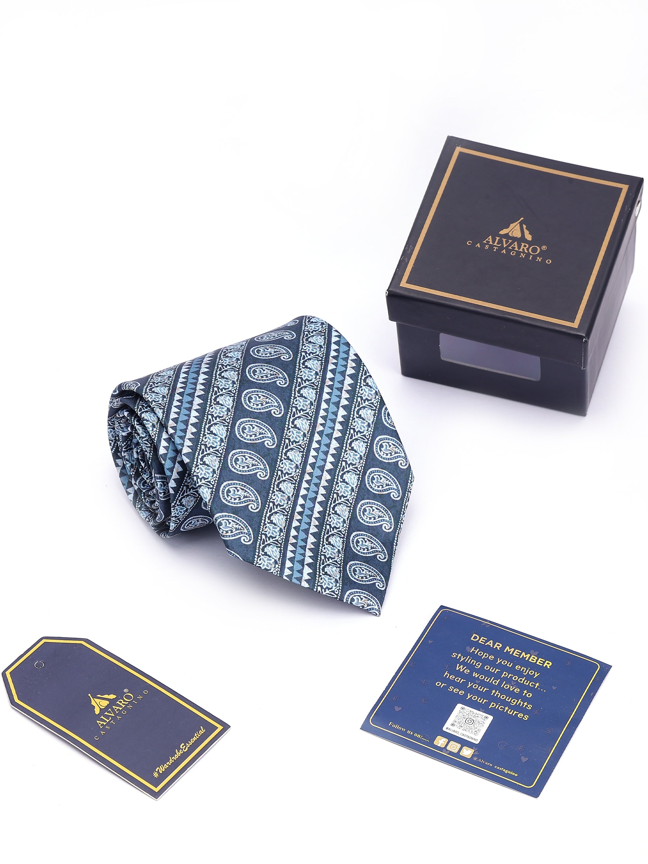 Geometric Paisley Necktie