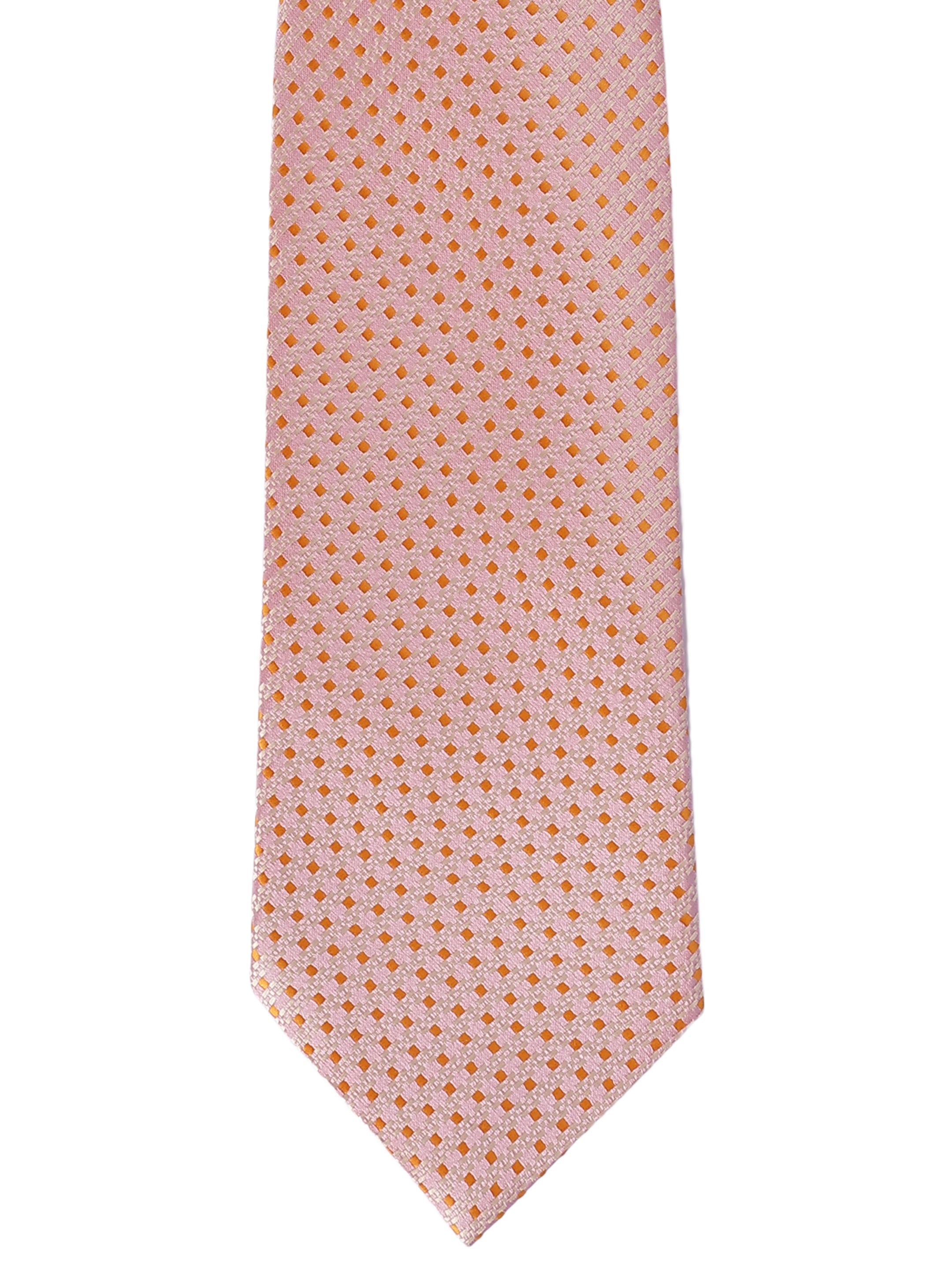 Peach Geometric Necktie