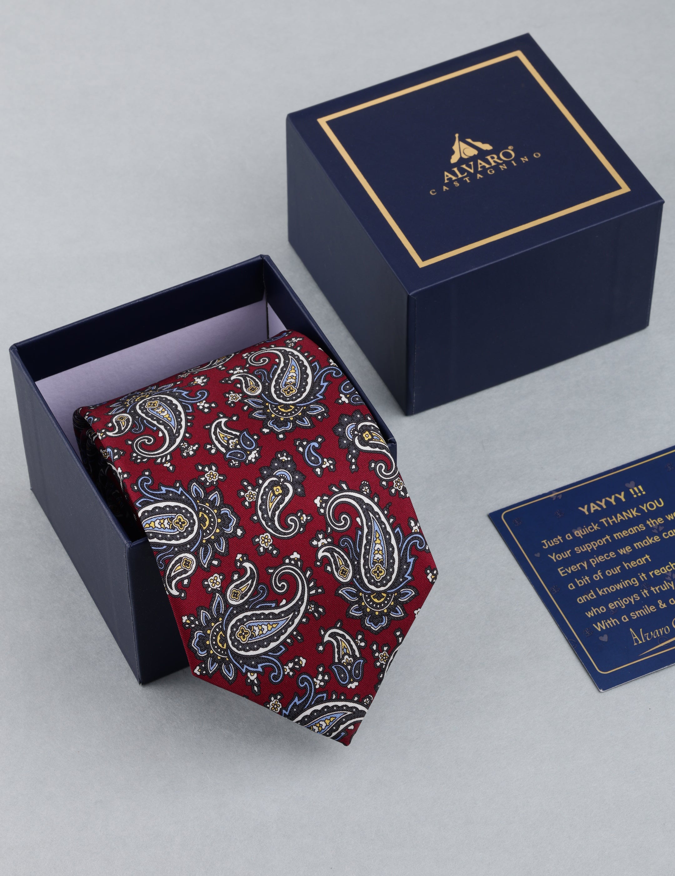 Maroon Paisley Necktie
